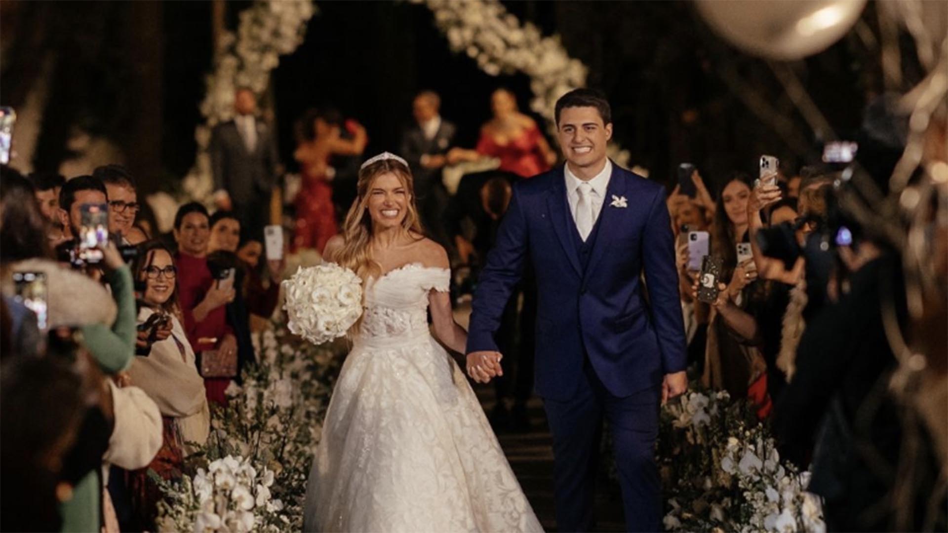 Saiba onde Luigi Cesar e Júlia Vieira passaram a noite de núpcias