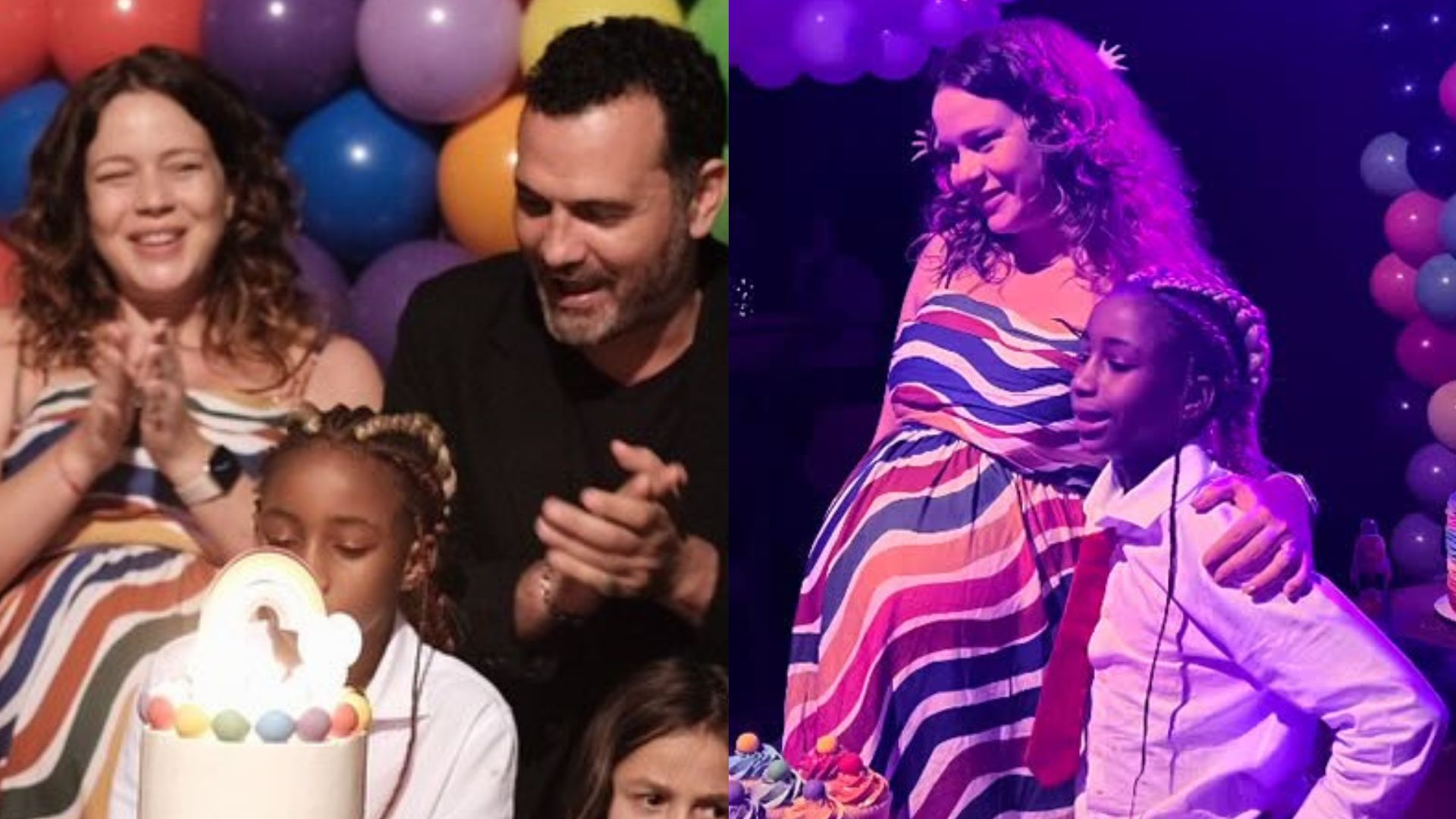 Leandra Leal celebra aniversário da filha com festinha em família