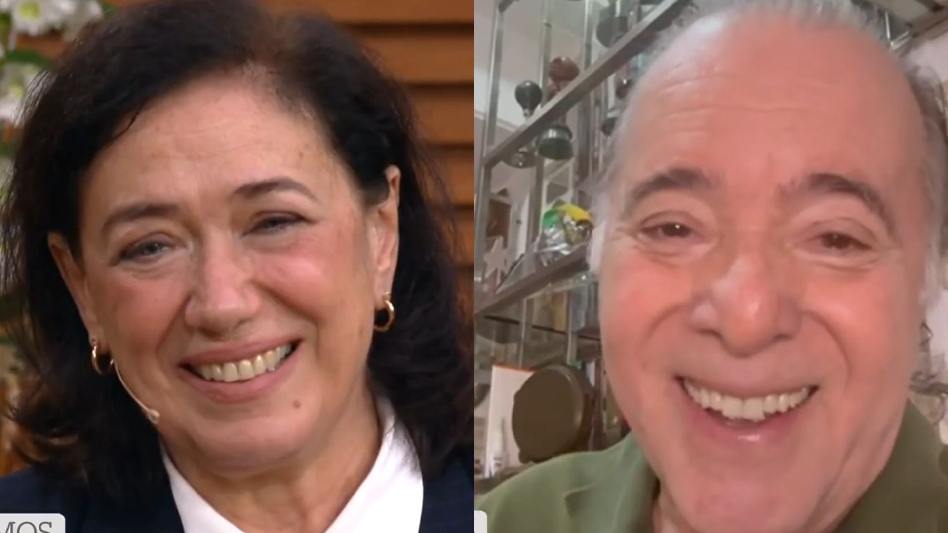 Lilia Cabral se emociona ao vivo com homenagem de Tony Ramos: ‘Admiro’