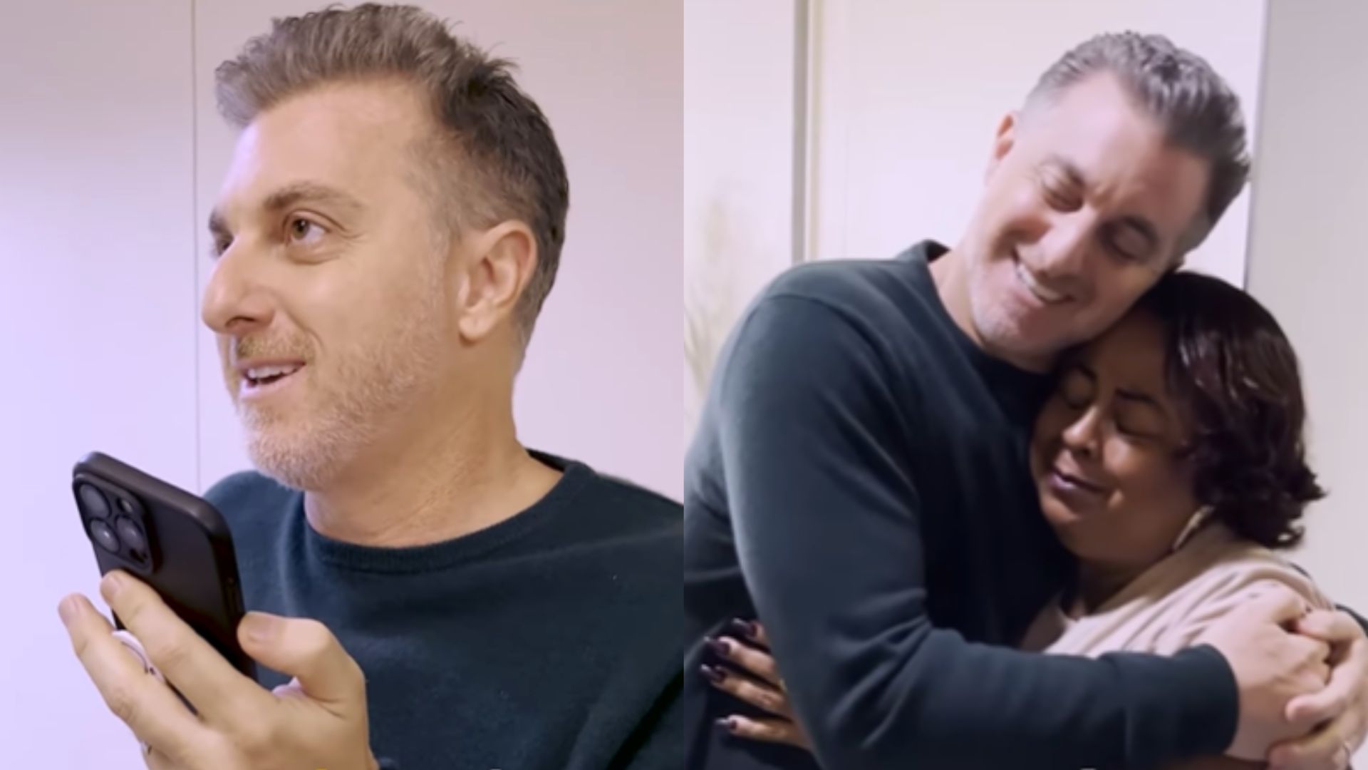 Luciano Huck realiza sonho de fã que o homenageou com tatuagem