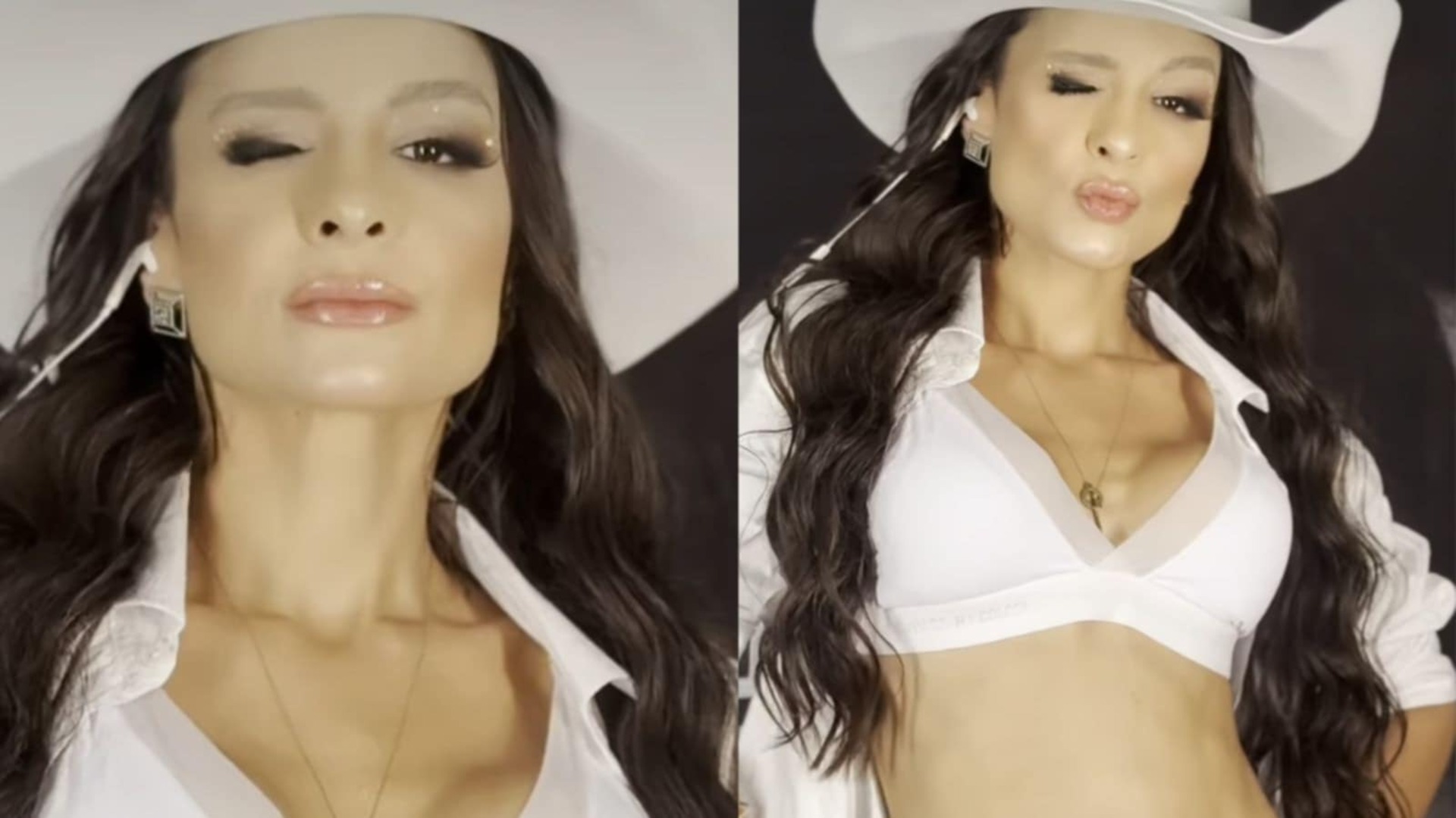 Maiara causa com barriga toda de fora em look com lingerie à mostra
