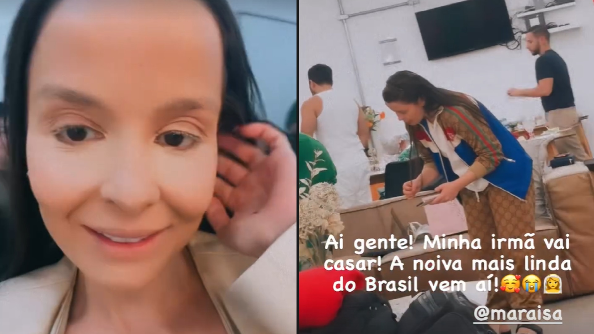 Maiara mostra preparativos do casamento de Maraisa: “Quase chorando”