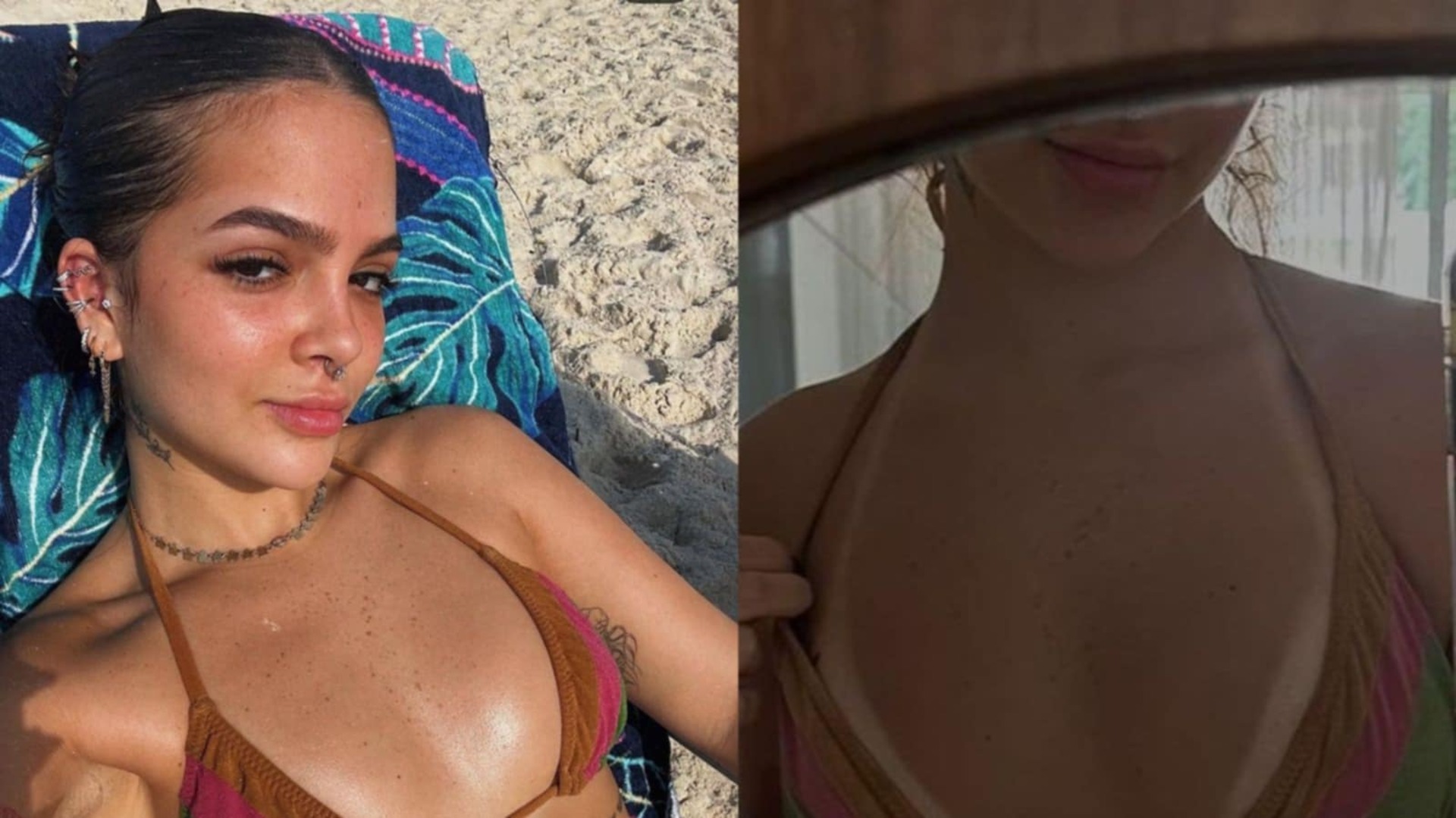 Mel Maia impressiona ao mostrar sua marca de bronzeado