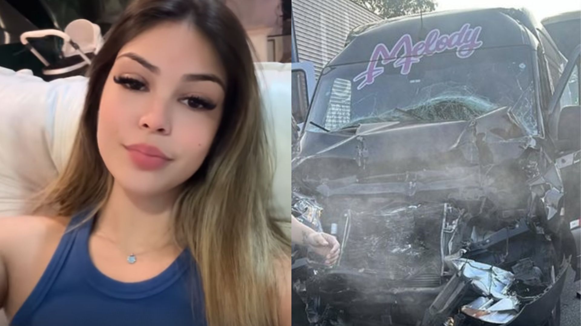Melody fala sobre recuperação após sofrer acidente de carro: ‘Aliviados’