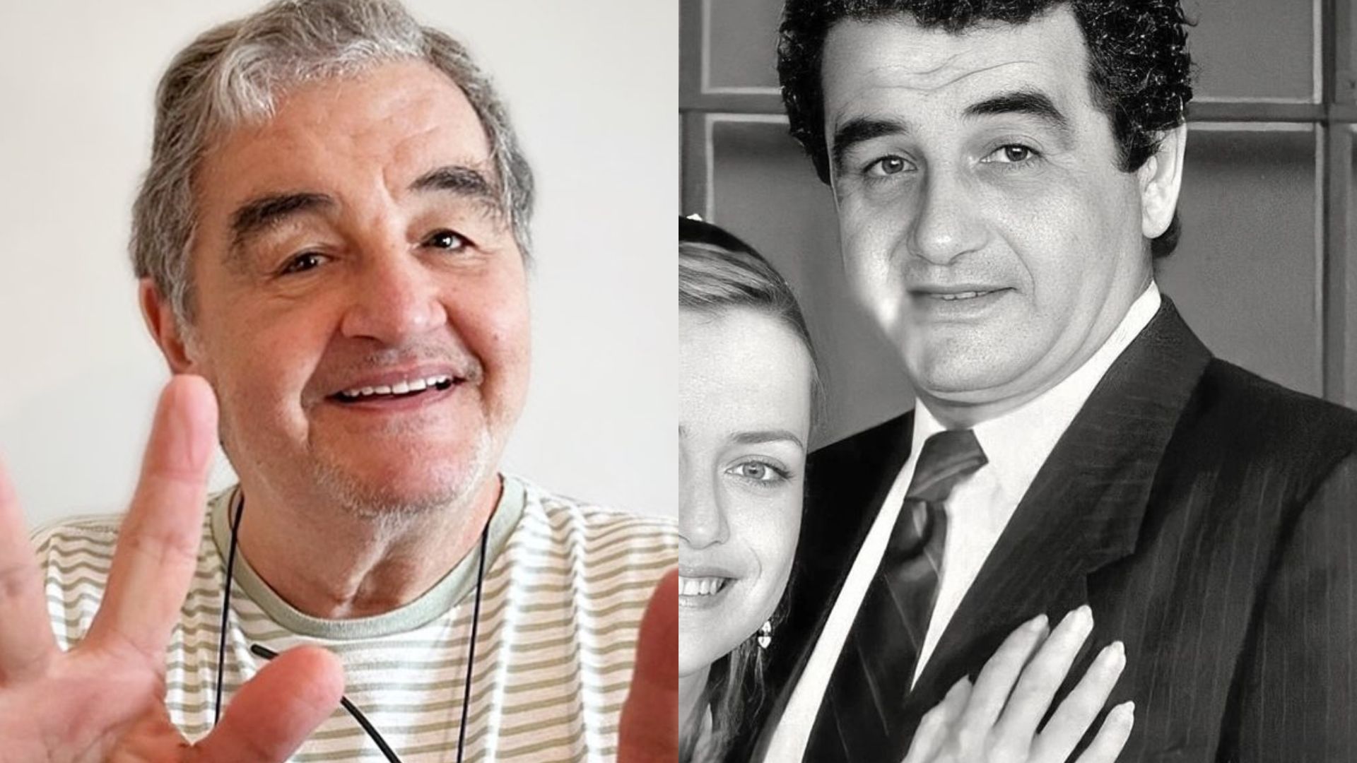 Otávio Augusto resgata foto rara com a esposa, ícone da TV na década de 80