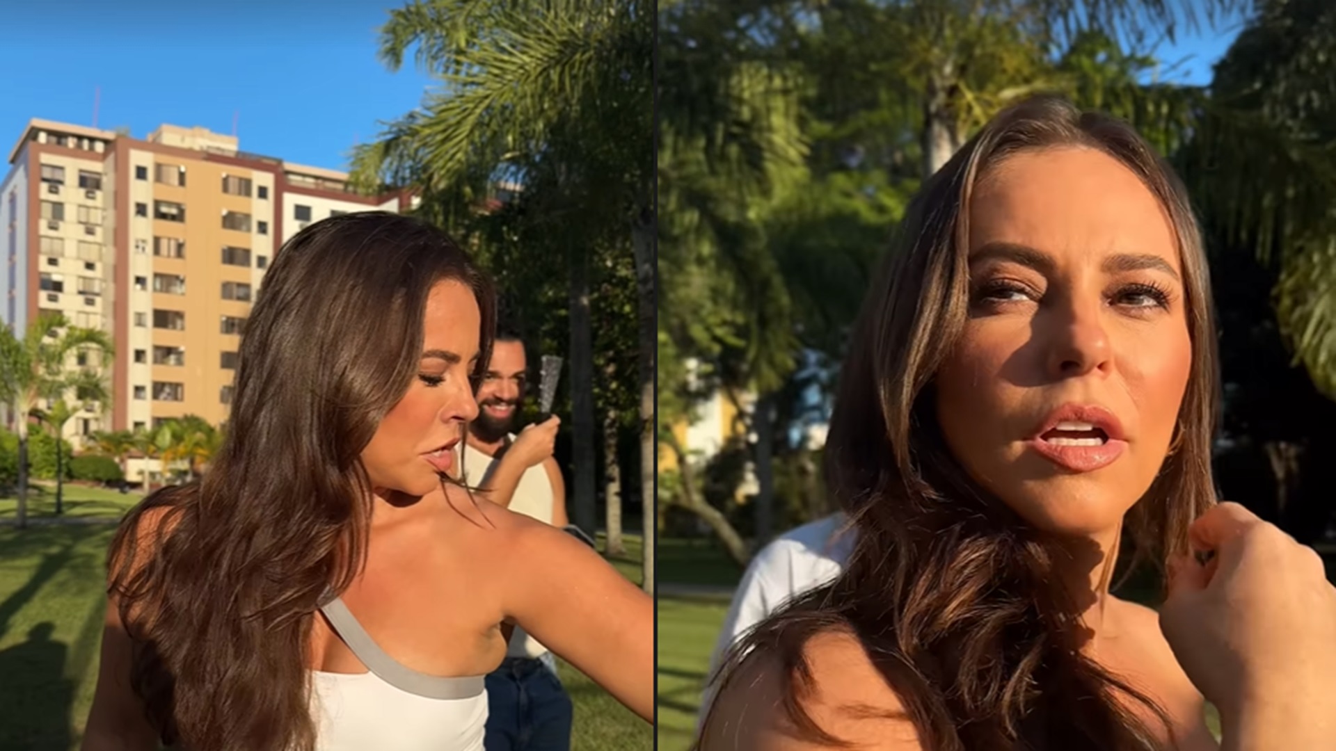 Paolla Oliveira mostra perrengue em dia de trabalho: “Do nada”