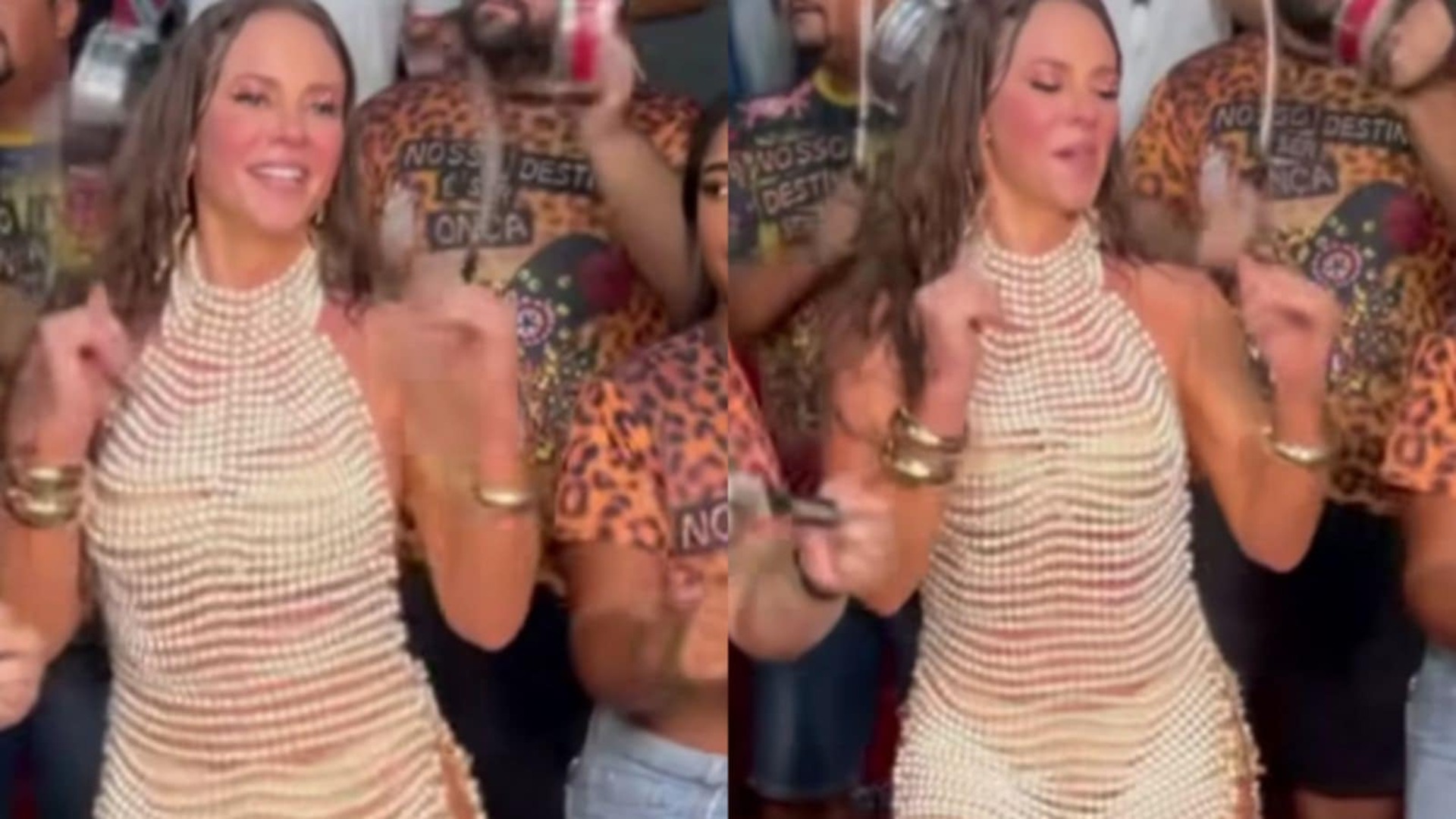 Paolla Oliveira hipnotiza ao relembrar vídeo sambando: ‘Não paro de olhar’