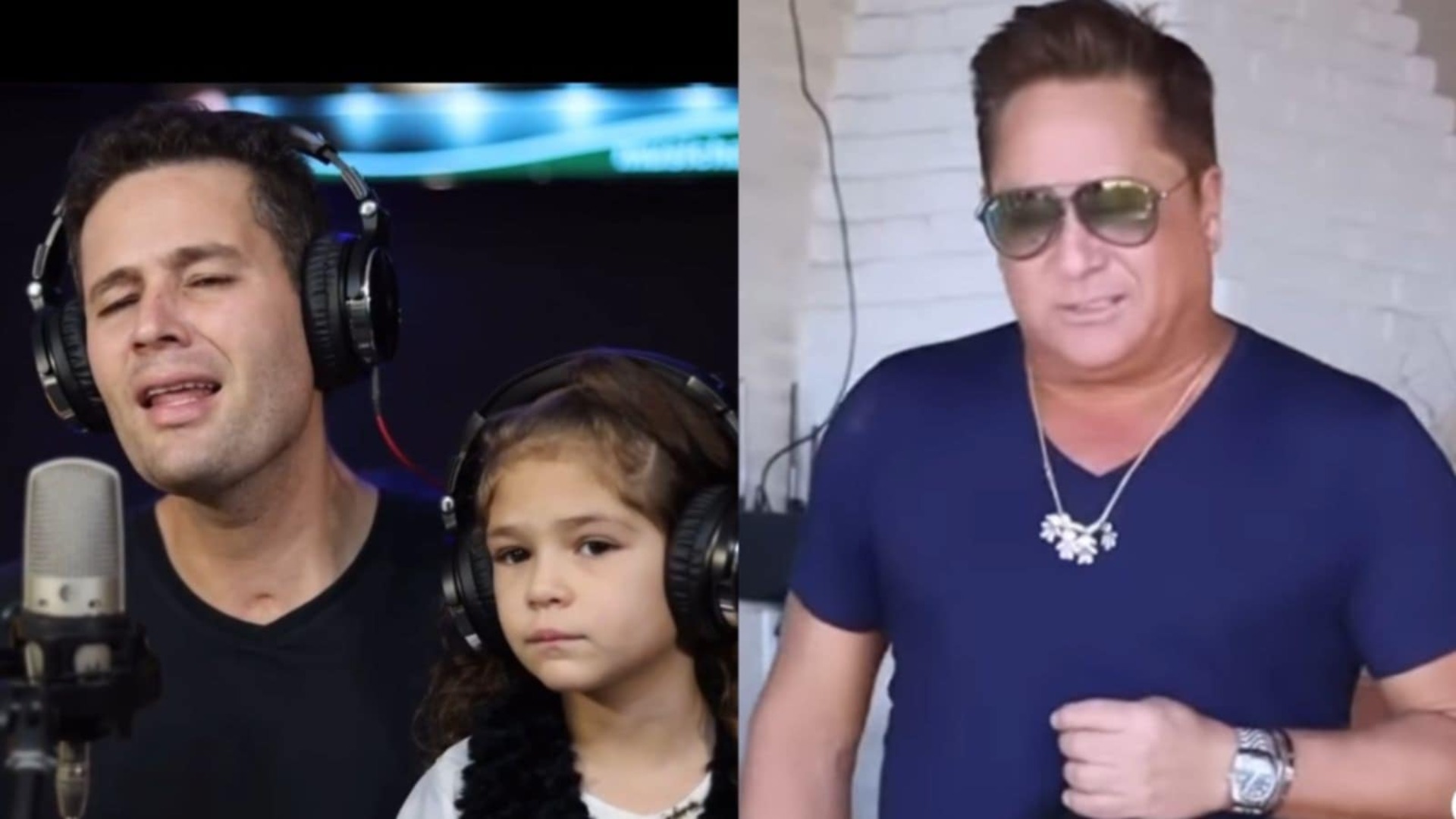 Pedro Leonardo e as filhas surpreendem Leonardo com presente original