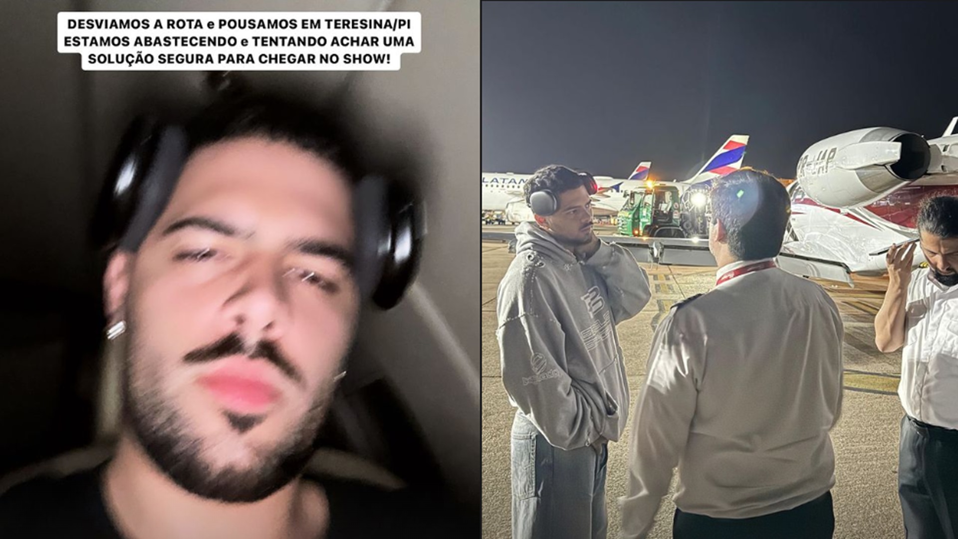 Pedro Sampaio relata situação tensa durante voo para o Ceará: “Desviamos”