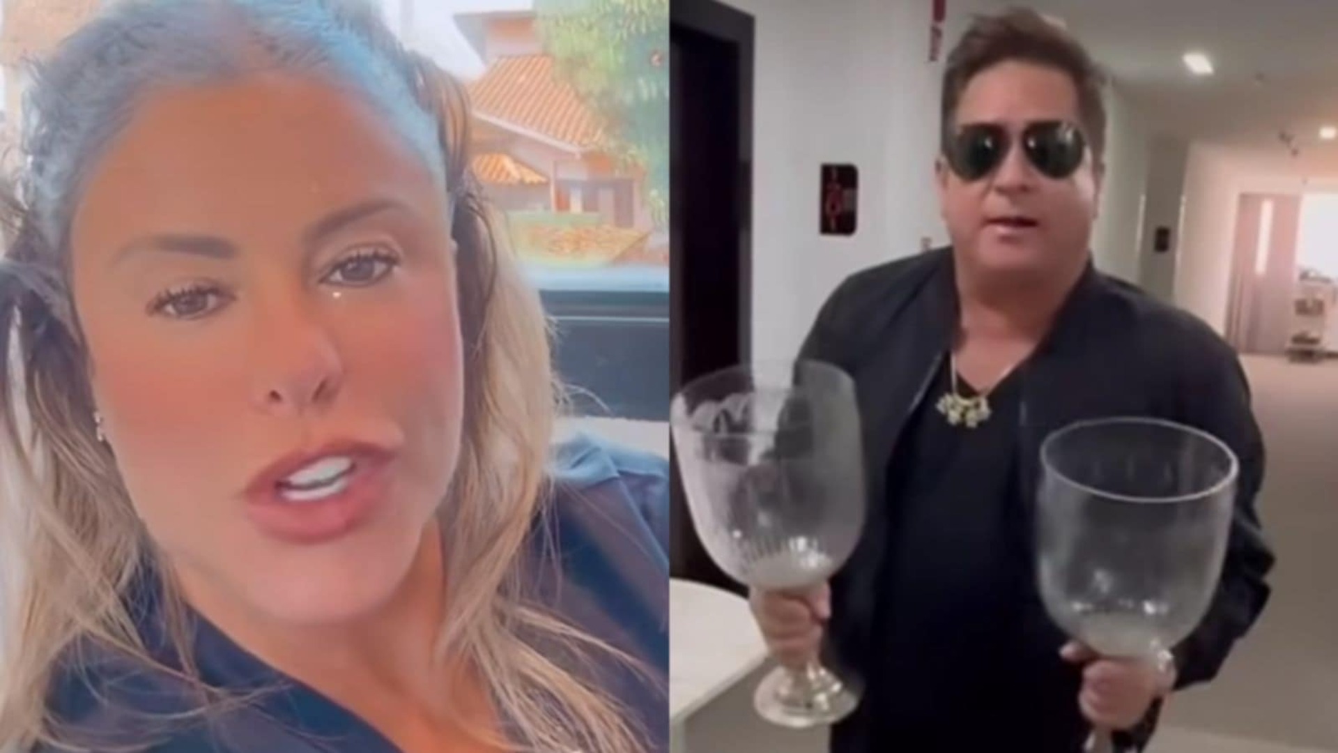 Poliana Rocha opina sobre Leonardo exagerar na bebida: ‘Muito’