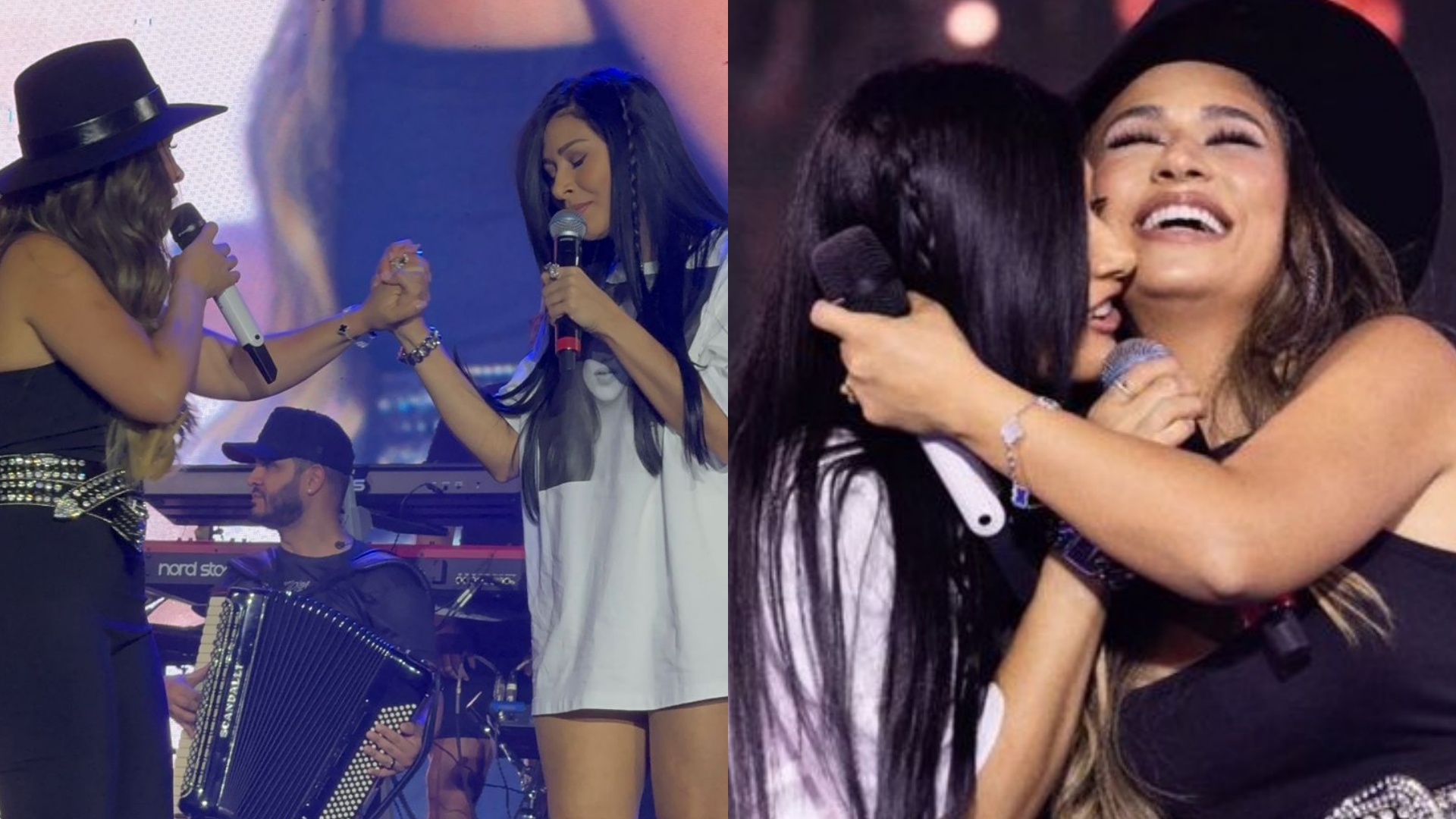 Simaria aparece de surpresa em show e canta com Simone Mendes