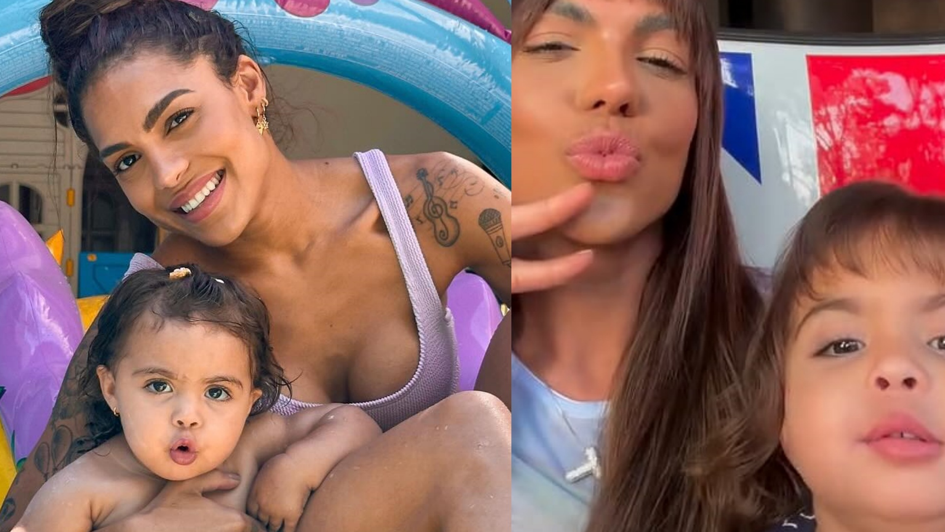 Tays Reis combina visual novo com a filha: “Olha o que aconteceu”