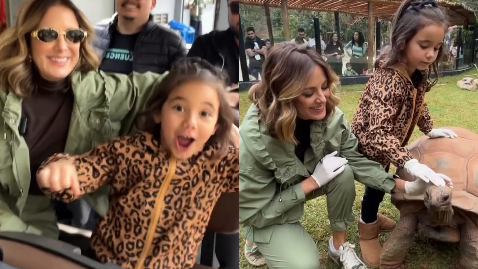 Ticiane Pinheiro curte o dia no zoológico com a filha caçula: “Que delícia”