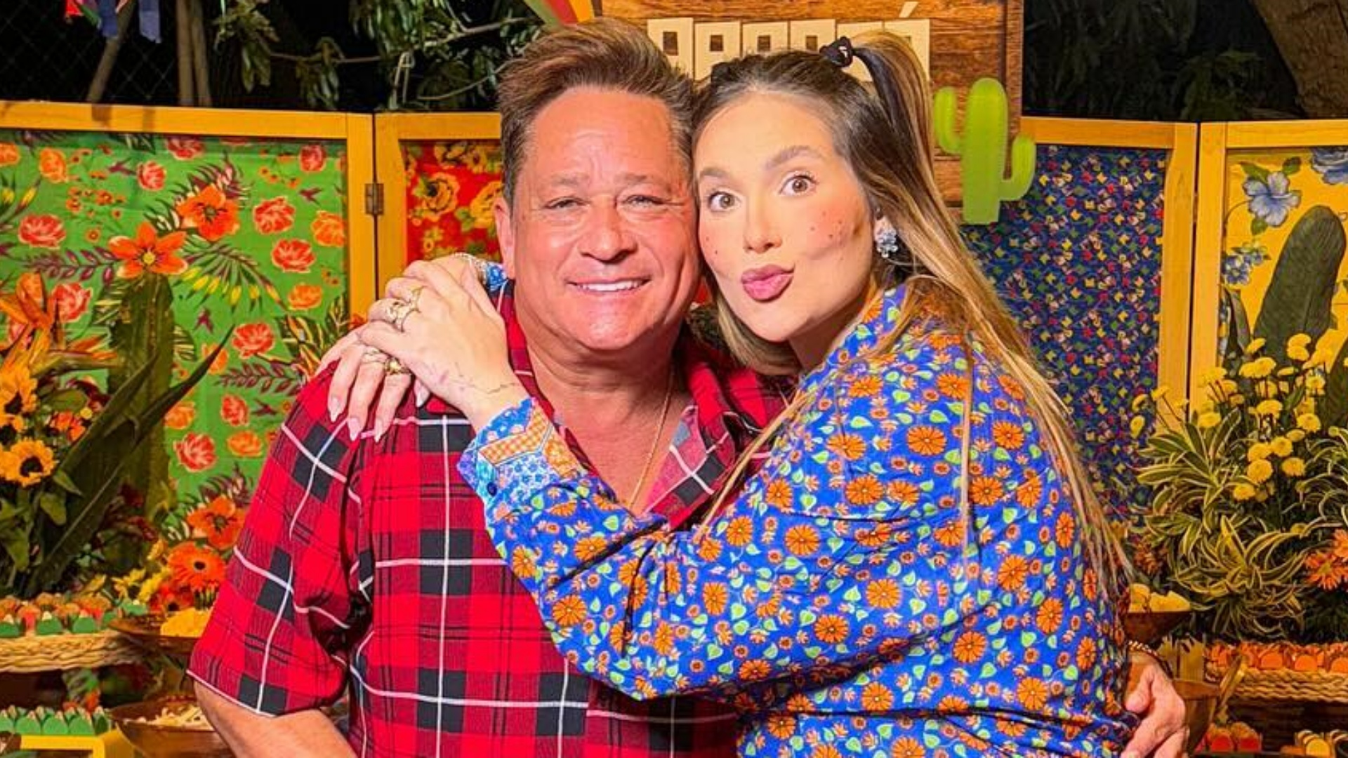 Virginia Fonseca celebra aniversário do sogro, Leonardo: “Você é demais”