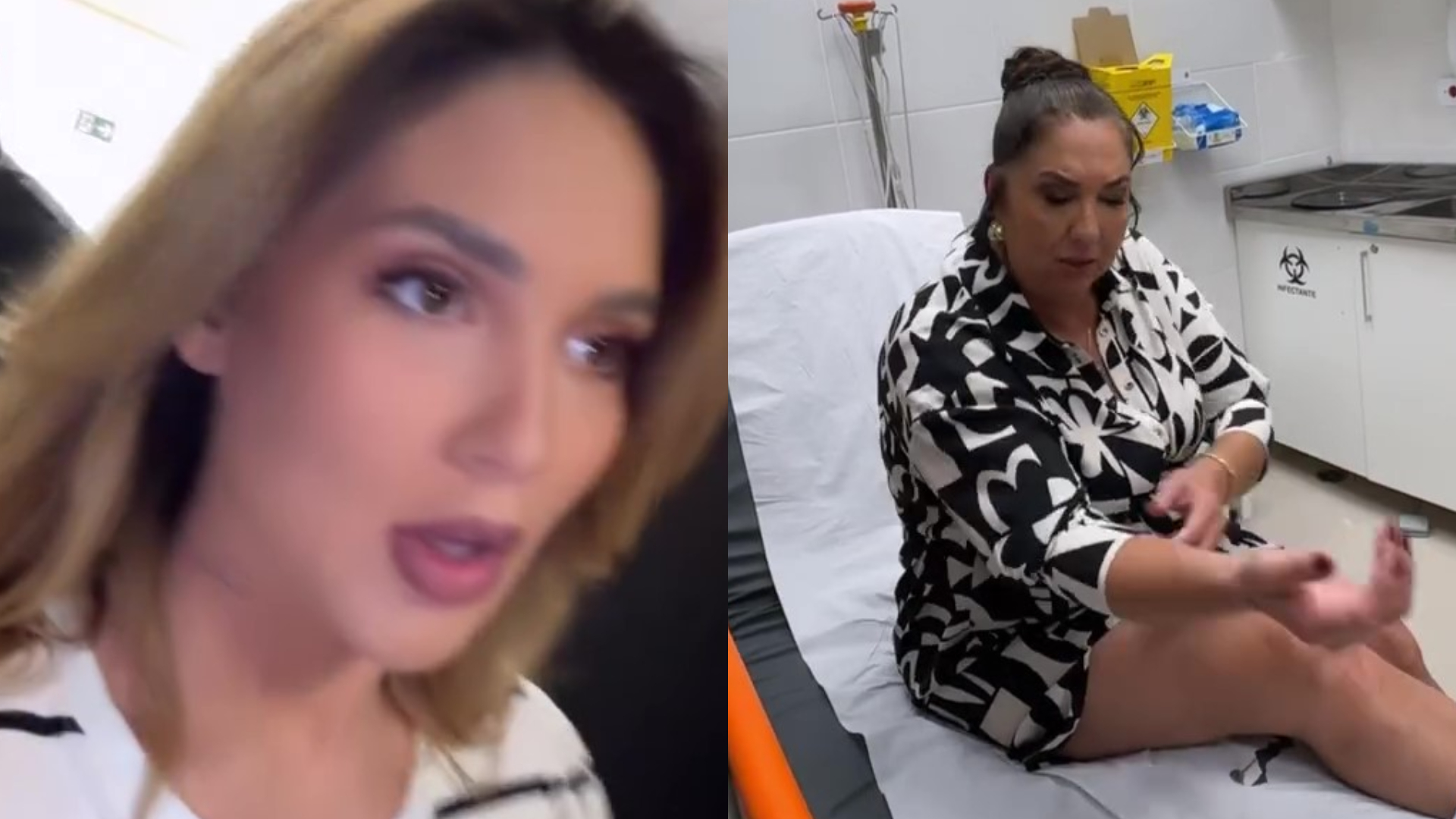 Virginia Fonseca leva susto após a mãe cair: ‘Arrancou a unha do pé’