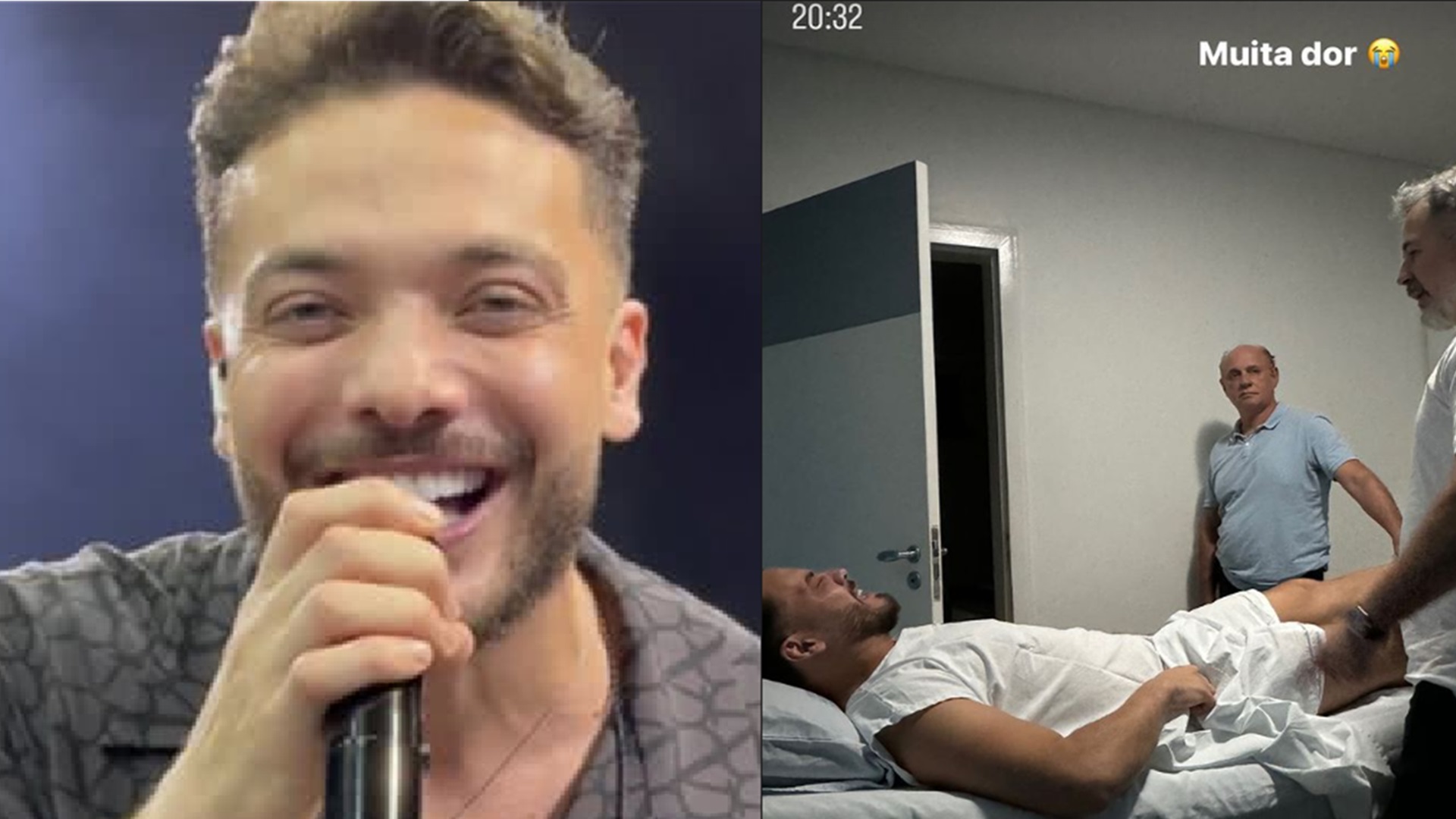 Com fortes dores, Wesley Safadão cancela show e recebe atendimento médico