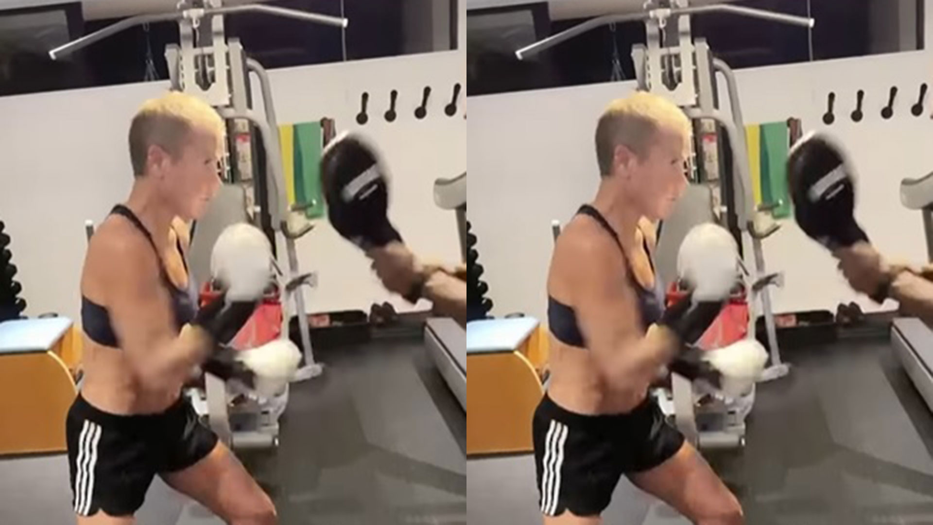 Xuxa Meneghel arrasa em aula de boxe: ‘Para começar com tudo’