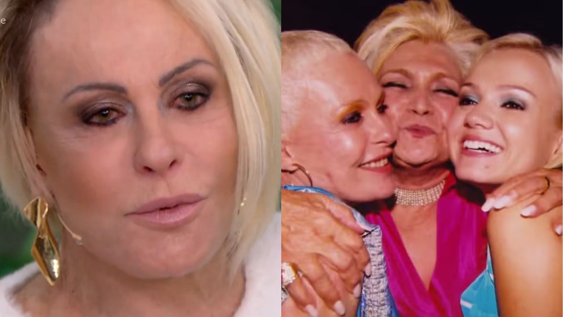 Ana Maria Braga e Eliana caem no choro com fotos de Hebe Camargo: ‘Saudade’