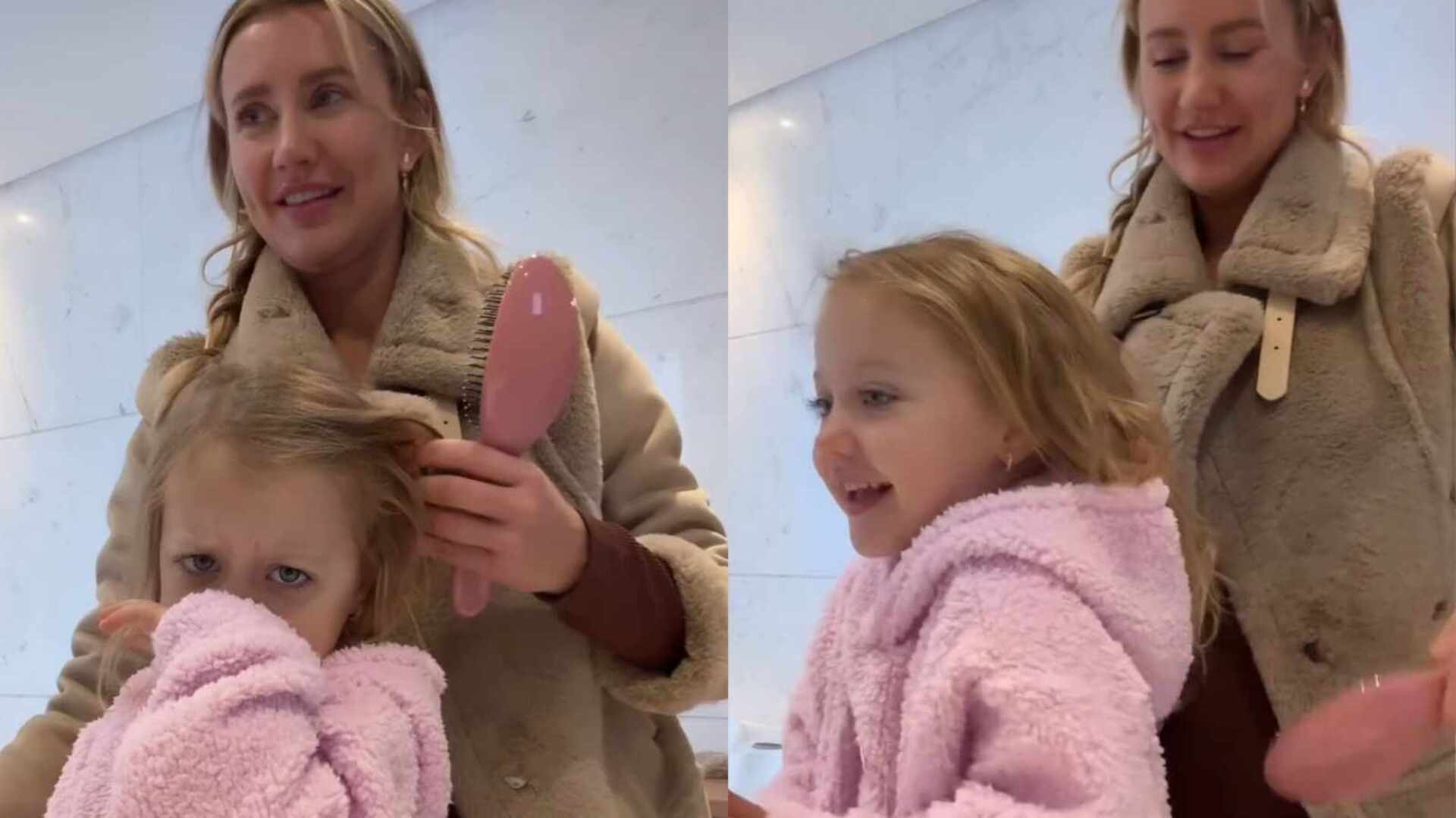 Ana Paula Siebert se surpreende com pedido da filha para a escola: ‘Dormir’