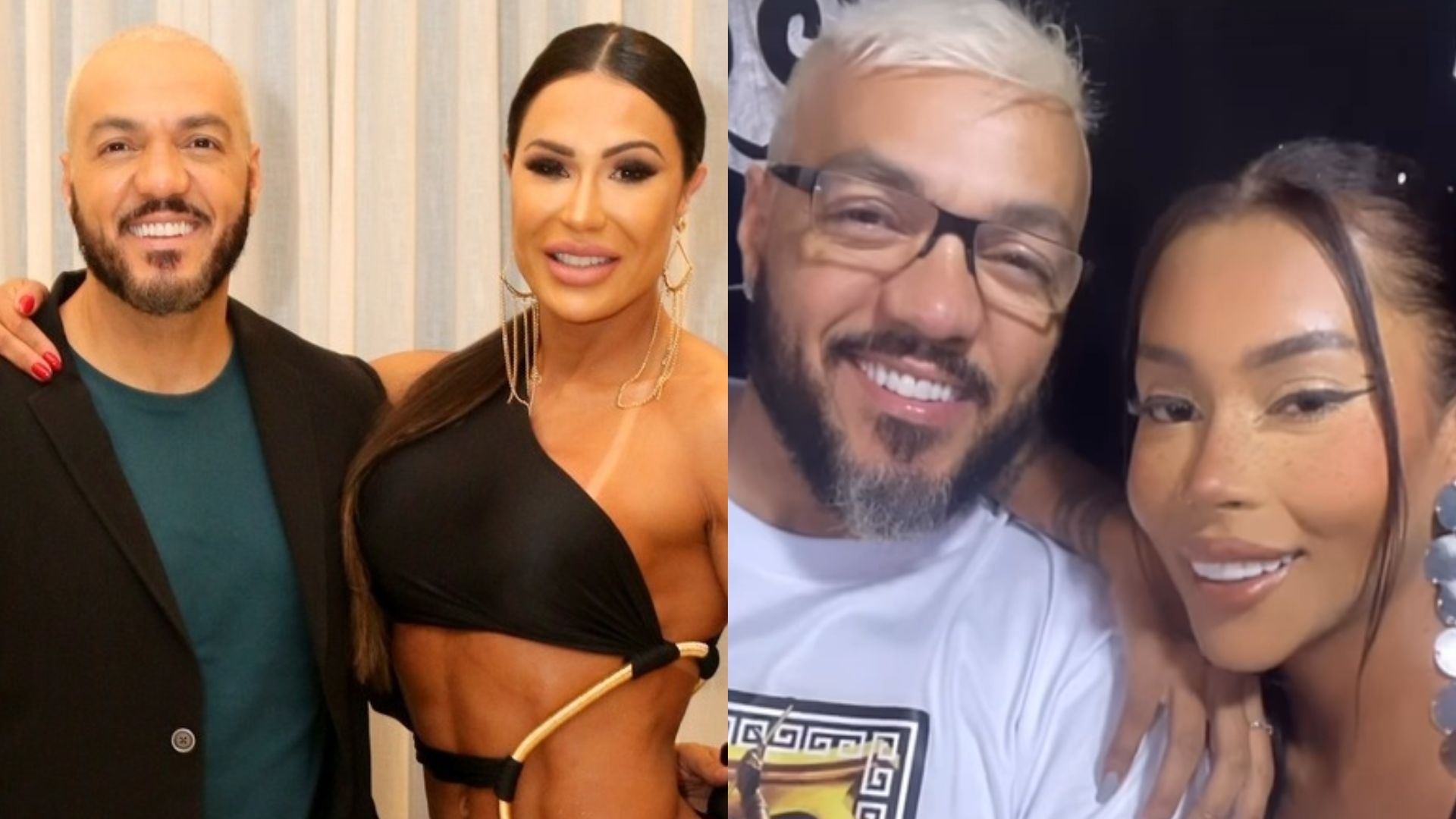 Belo ganha homenagem especial da irmã de Gracyanne: ‘Pai carinhoso’