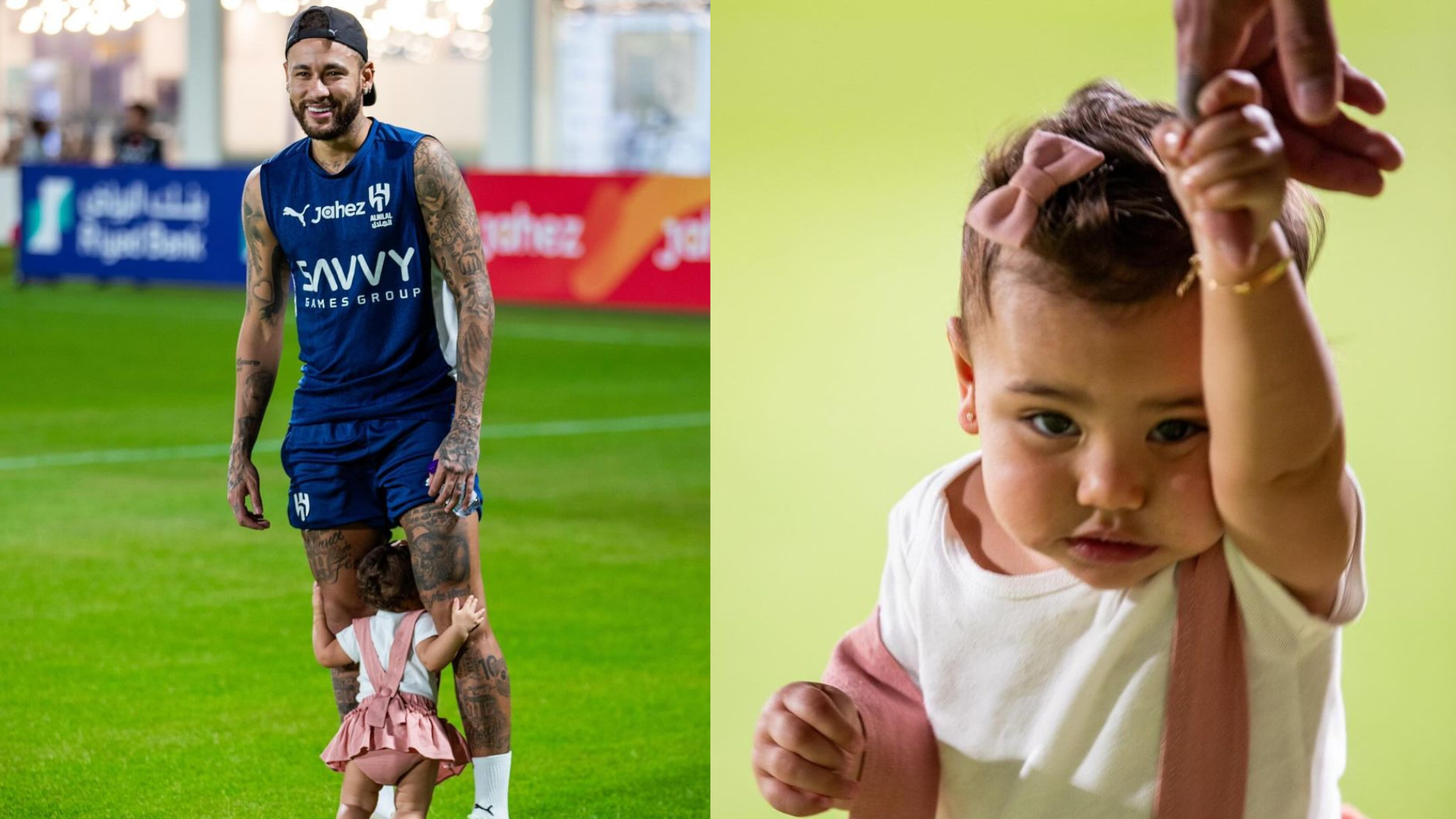 Neymar posta foto com a filha Mavie e web aponta semelhança curiosa; descubra
