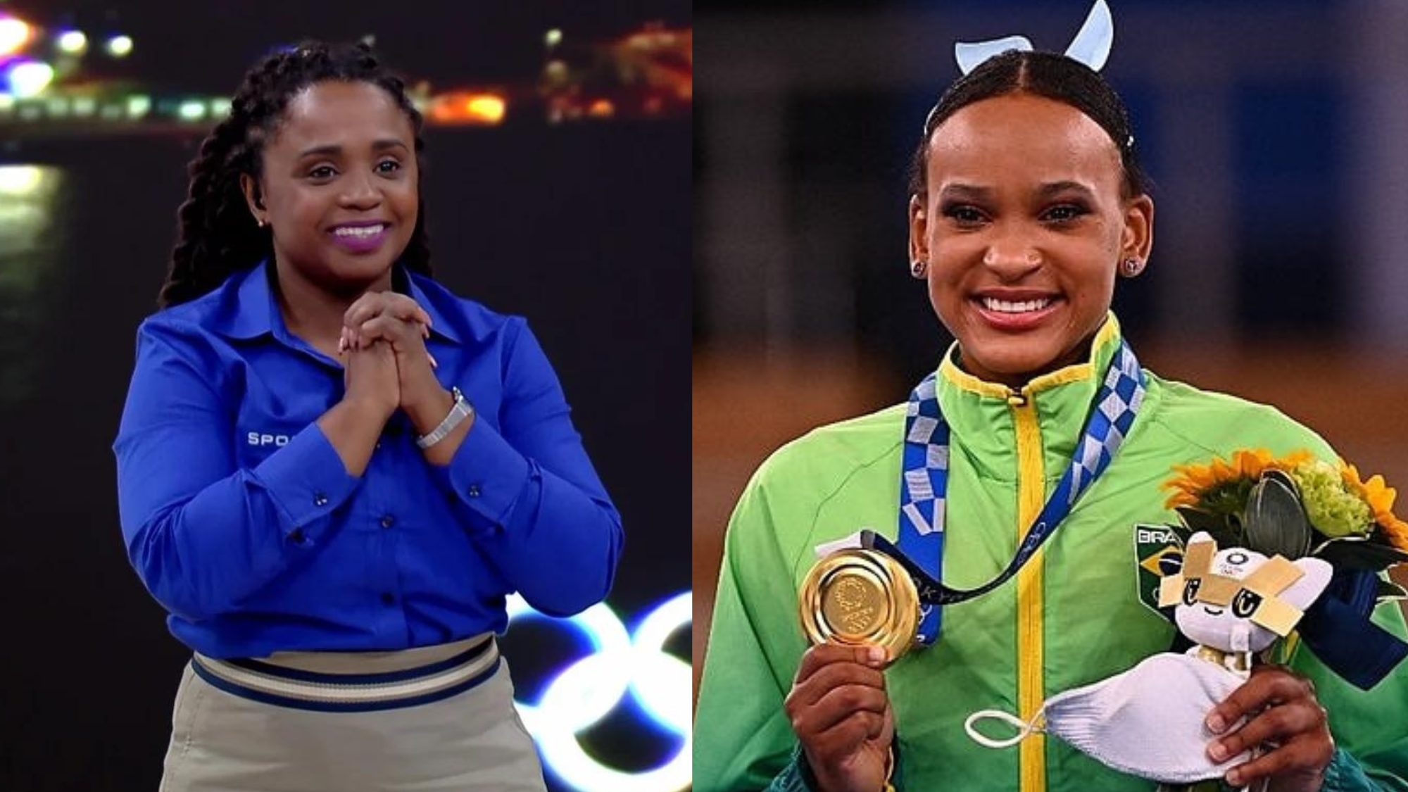 Rebeca Andrade conheceu ídolo da ginástica artística aos 5 anos