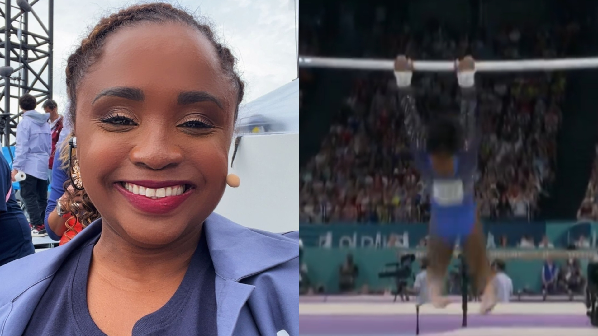 Daiane dos Santos comenta “truque” de Simone Biles e áudio vaza em transmissão