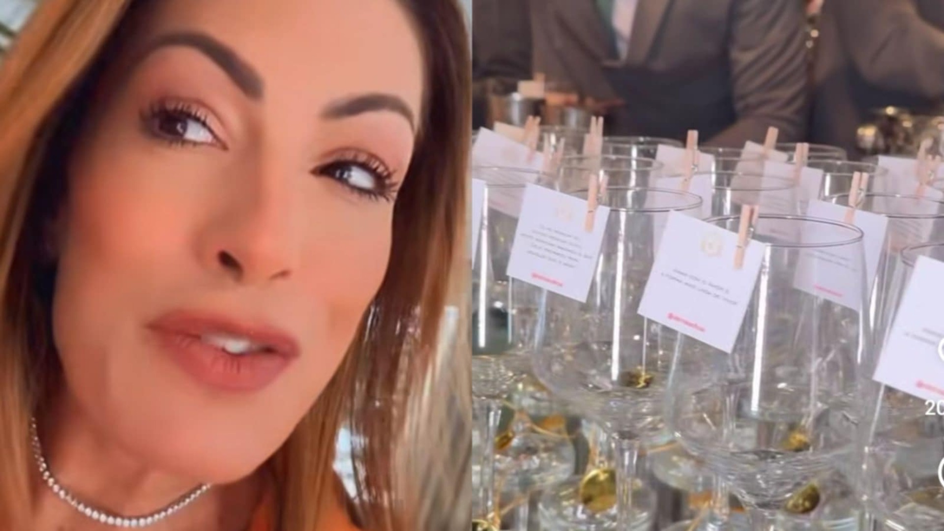 Elaine Mickely mostra que não teve bebidas no casamento do filho