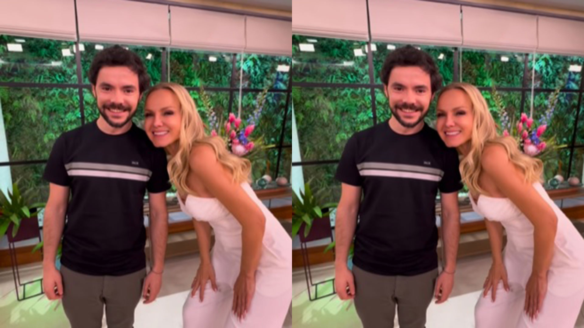 Eliana reproduz foto antiga ao lado de ator após 20 anos