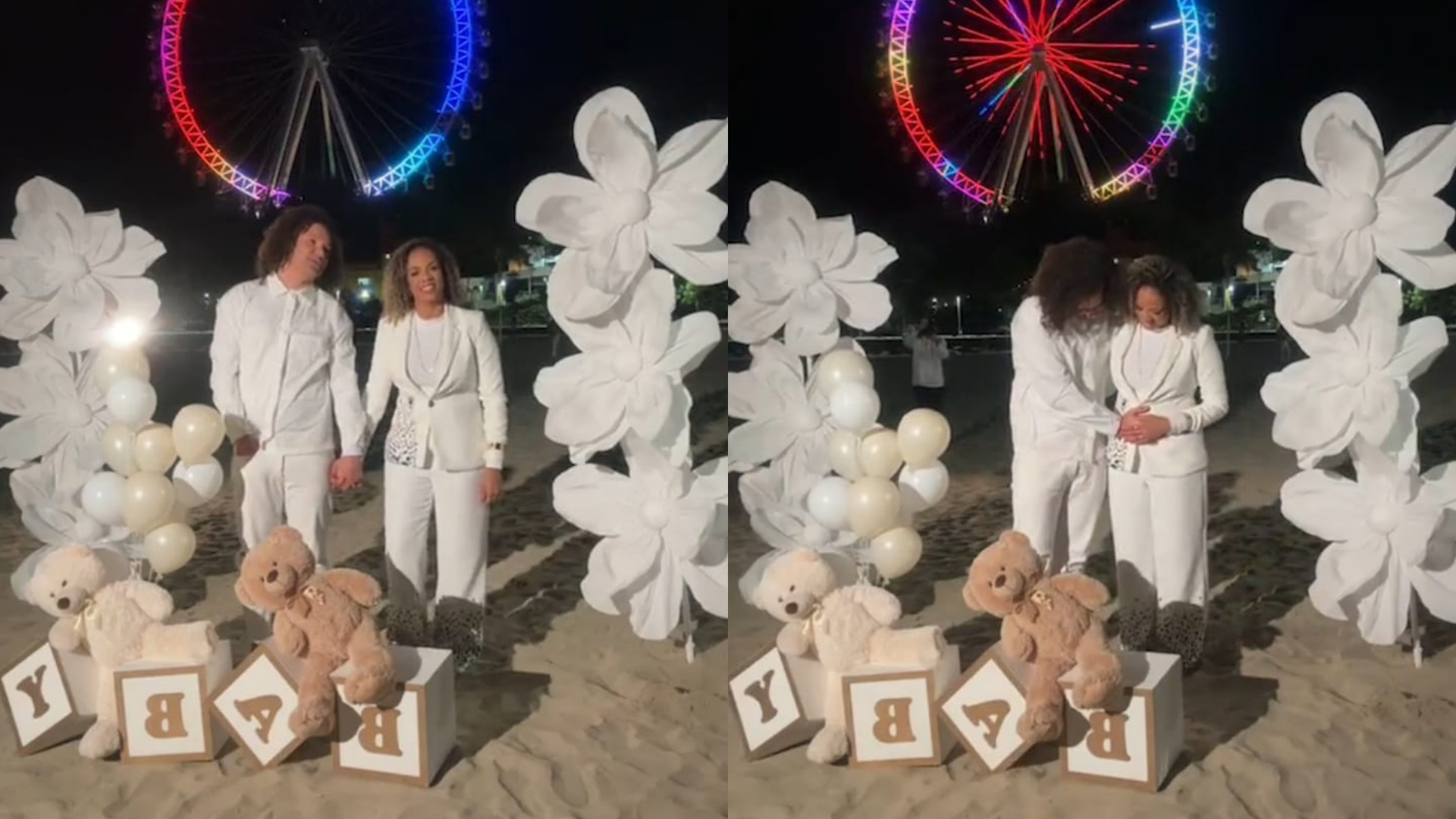Ex-BBB Maycon Cosmer descobre sexo de seu primeiro bebê com Franciane de Souza