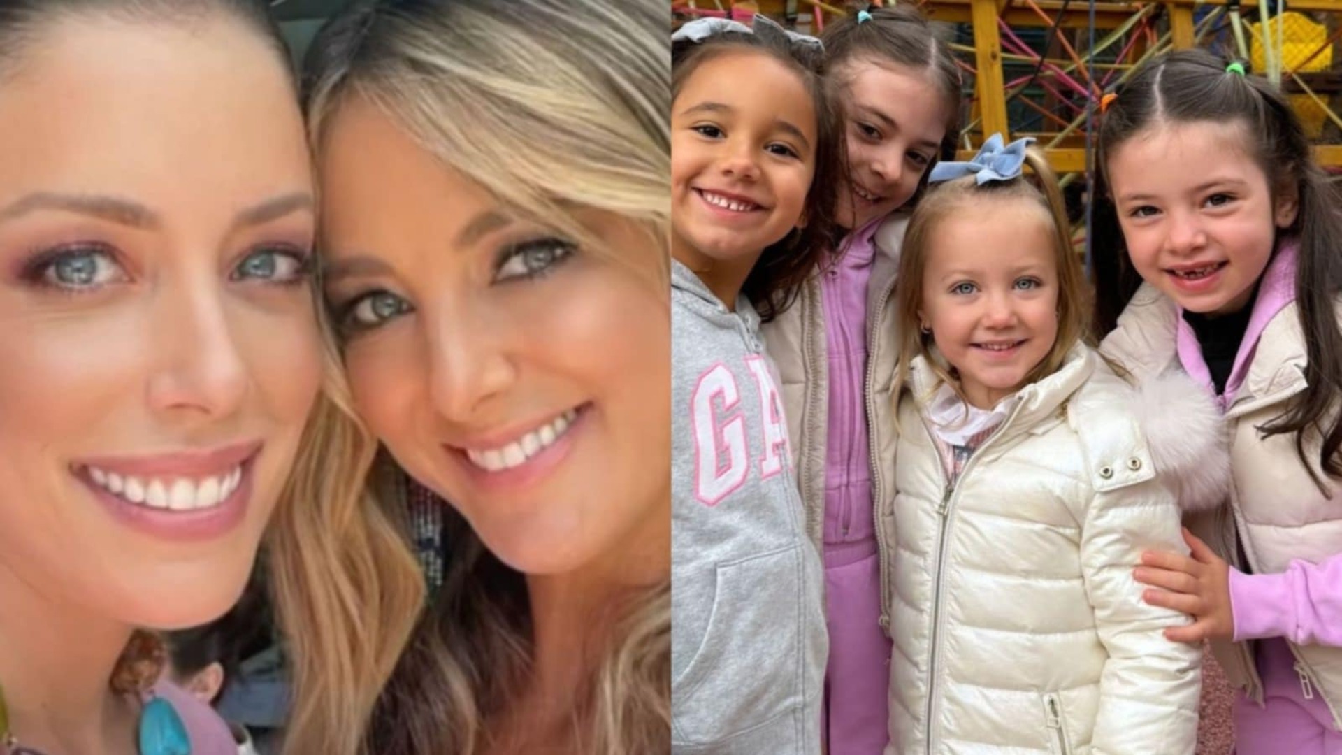 Gêmeas de Fabiana Justus acolhem Vicky Justus e Manuella Tralli na escola