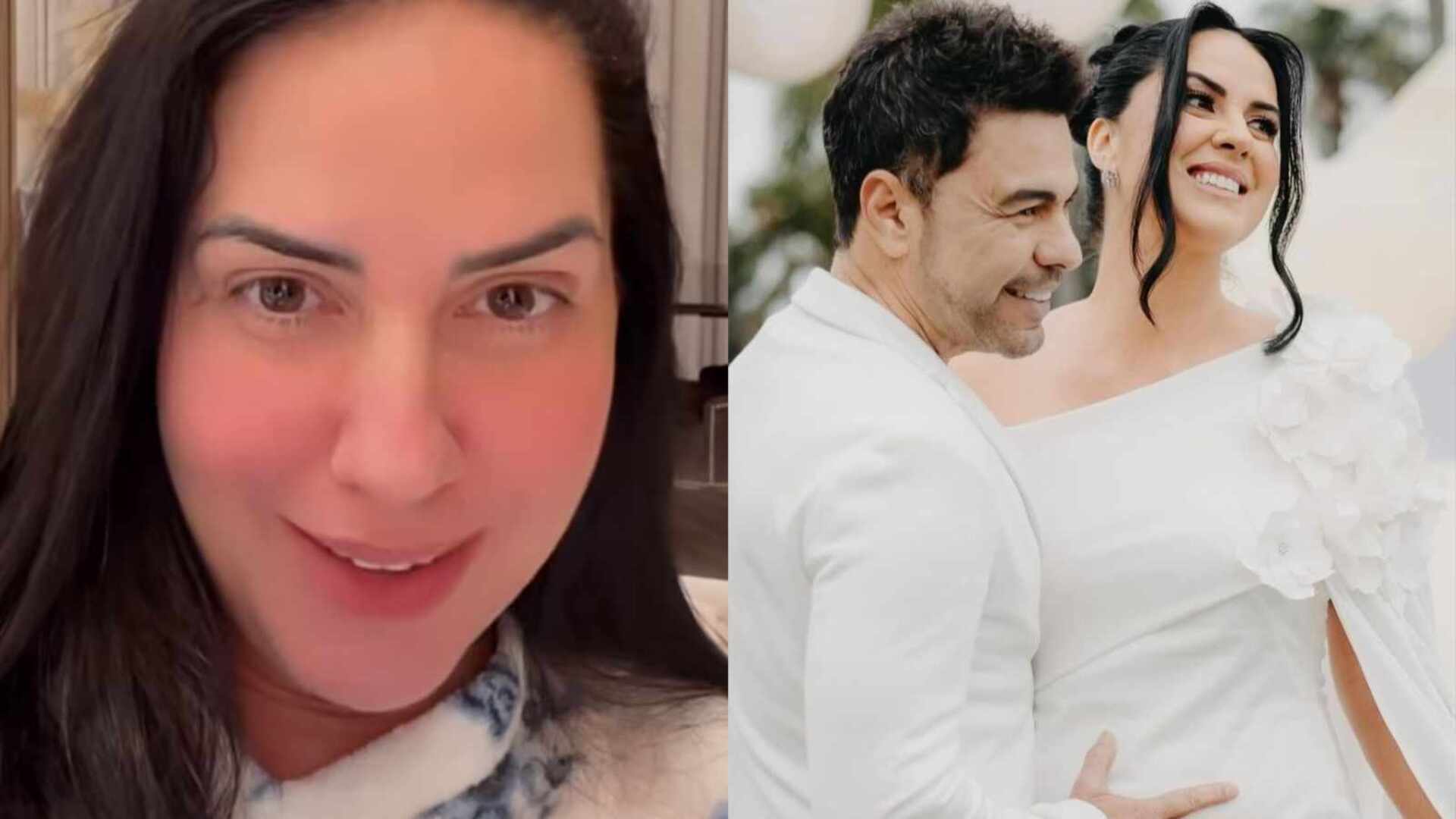 Graciele Lacerda relembra que não queria casar grávida: ‘Acabou que foi’