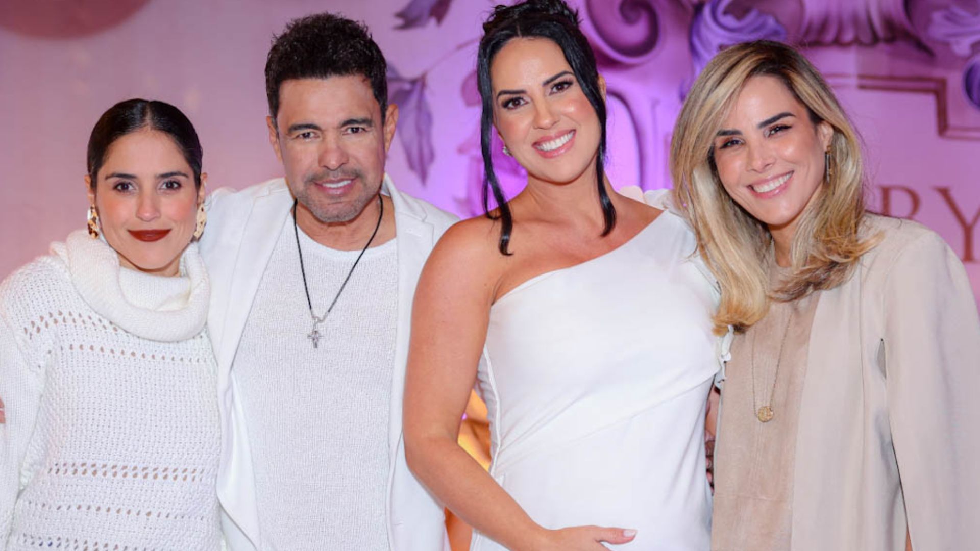 Graciele descreve reação das filhas de Zezé Di Camargo em chá revelação