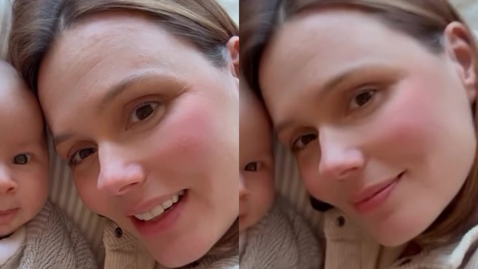 Grazie Schmitt encanta ao mostrar interação com o filho: “Tão fofo”