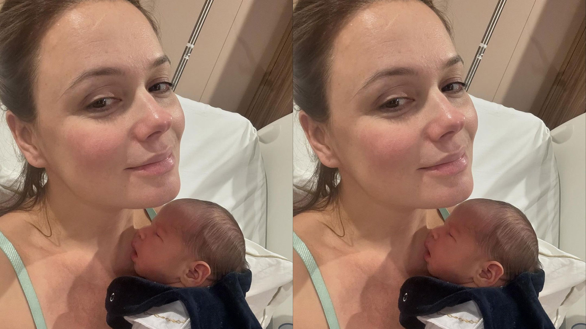 Grazie Schmitt faz reflexão após nascimento do terceiro filho