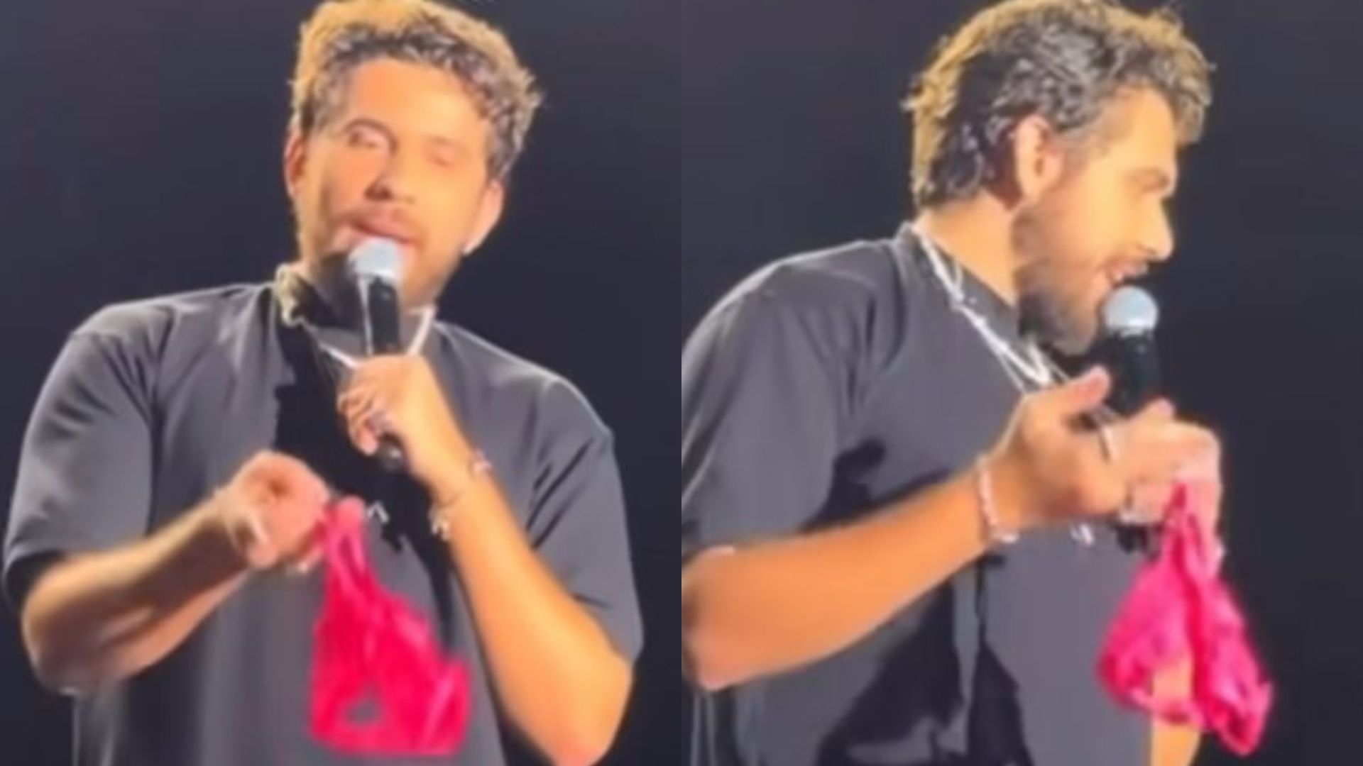 Gustavo Mioto reage após fã jogar calcinha no palco: “Rapaz que namora”
