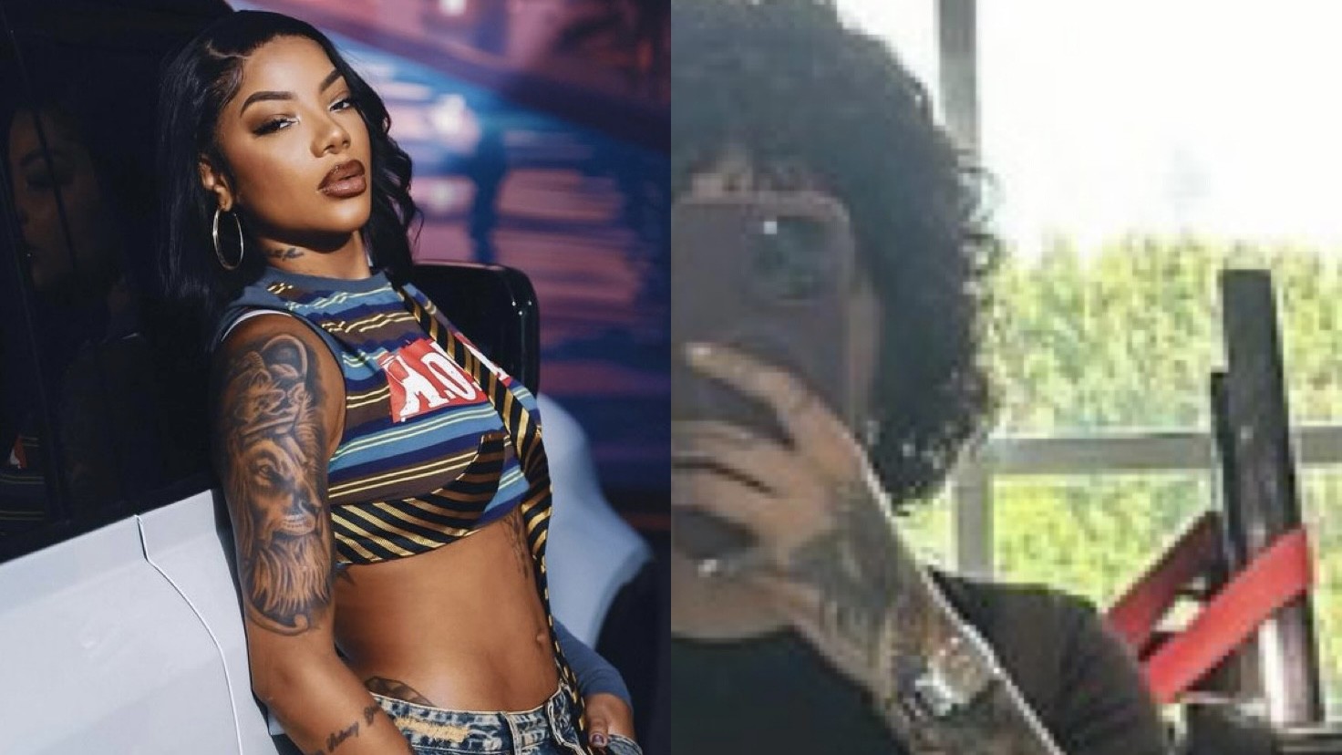 Ludmilla posta nova foto com cabelo natural durante treino