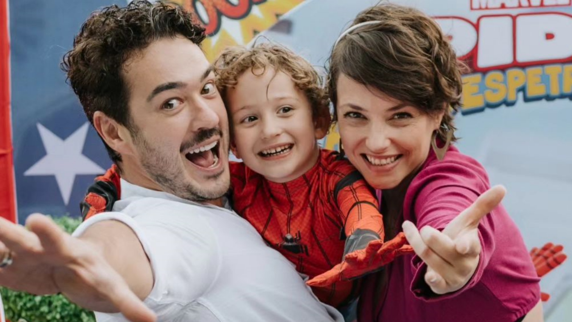 Marcos Veras e Rosanne Mulholland comemoram aniversário do filho com festão