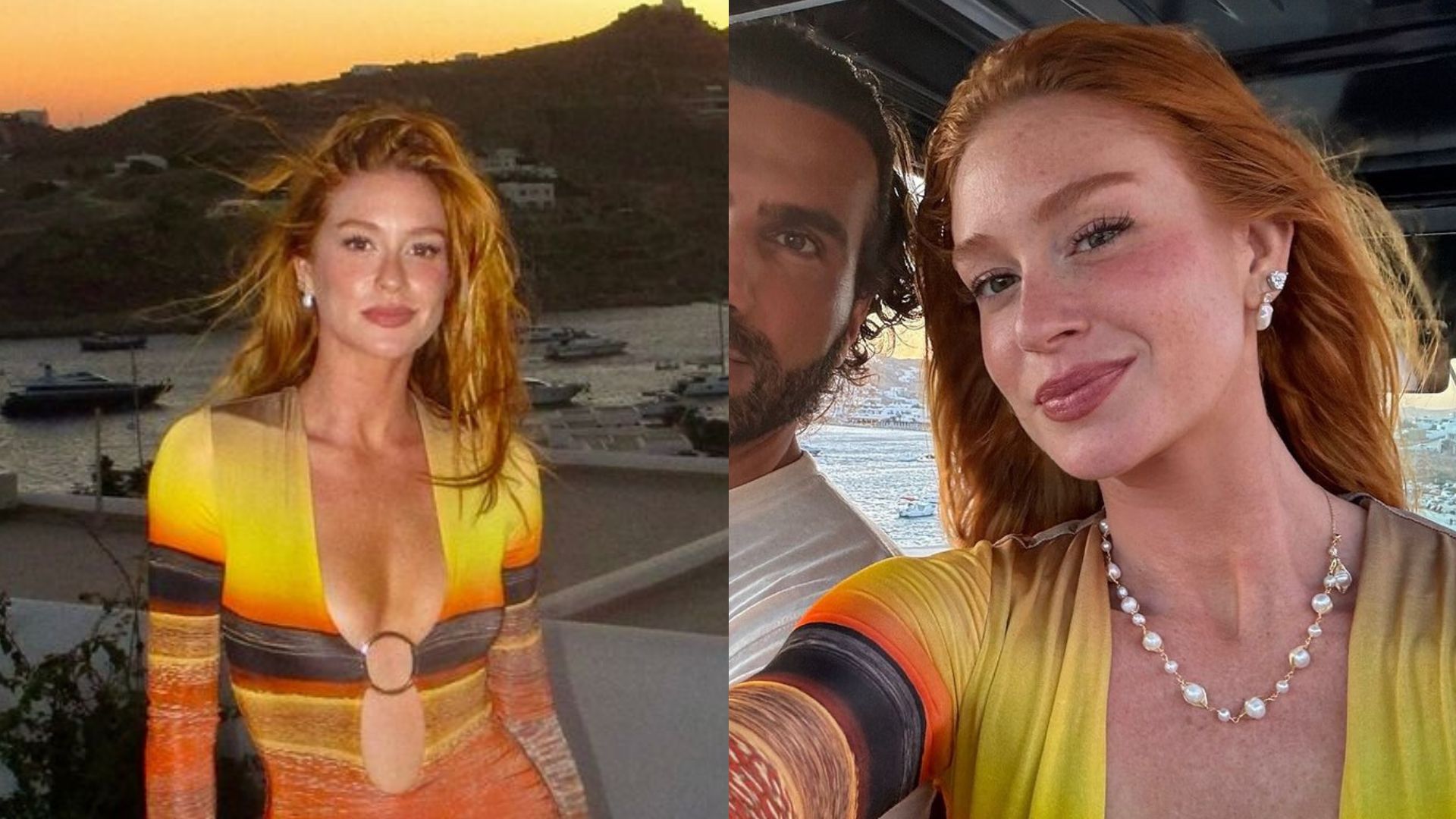 Marina Ruy Barbosa encanta ao posar com o noivo em cenário paradisíaco