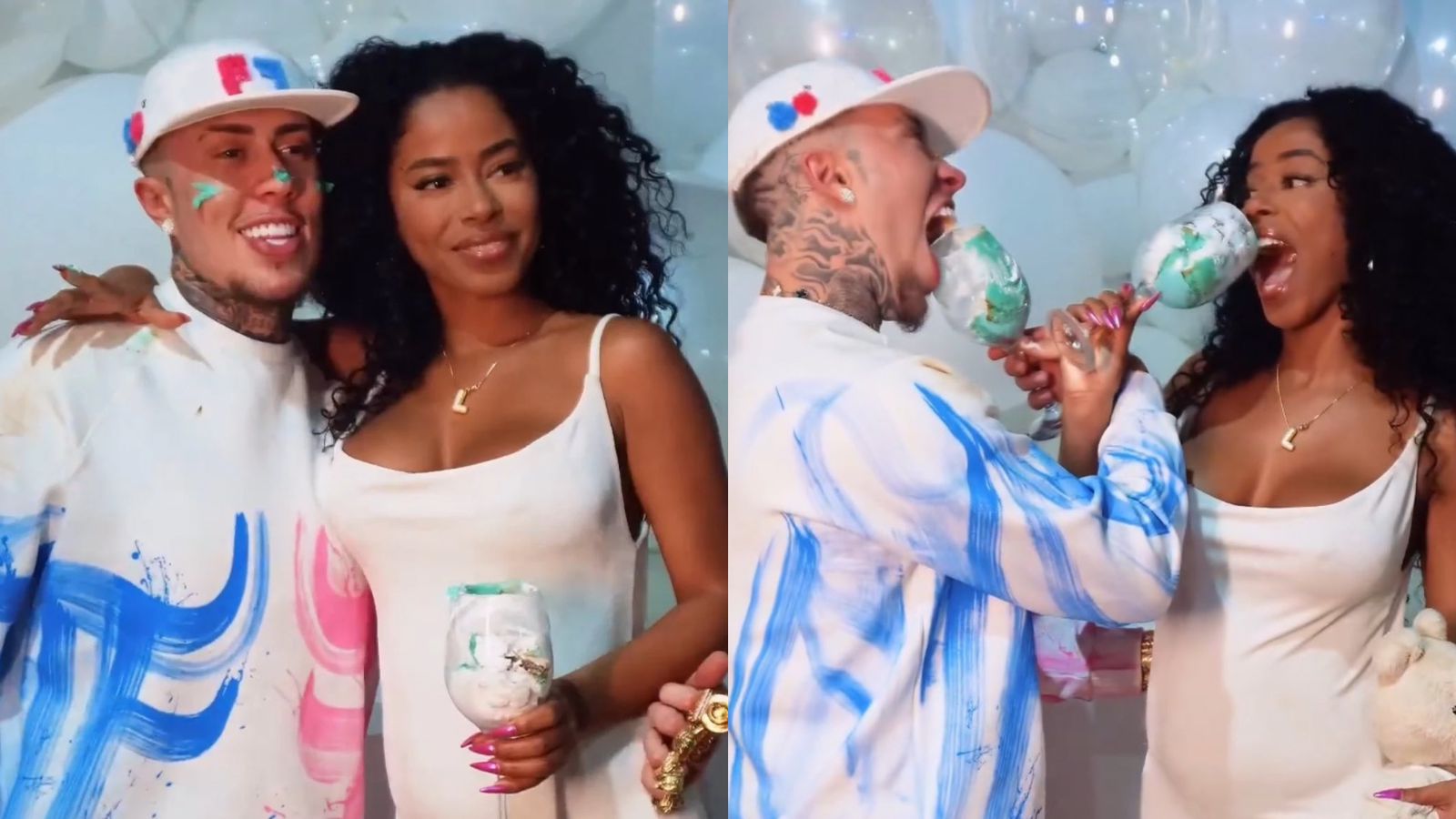 MC Daniel e Lorena Maria revelam gênero do primeiro filho no ‘Mais Você’