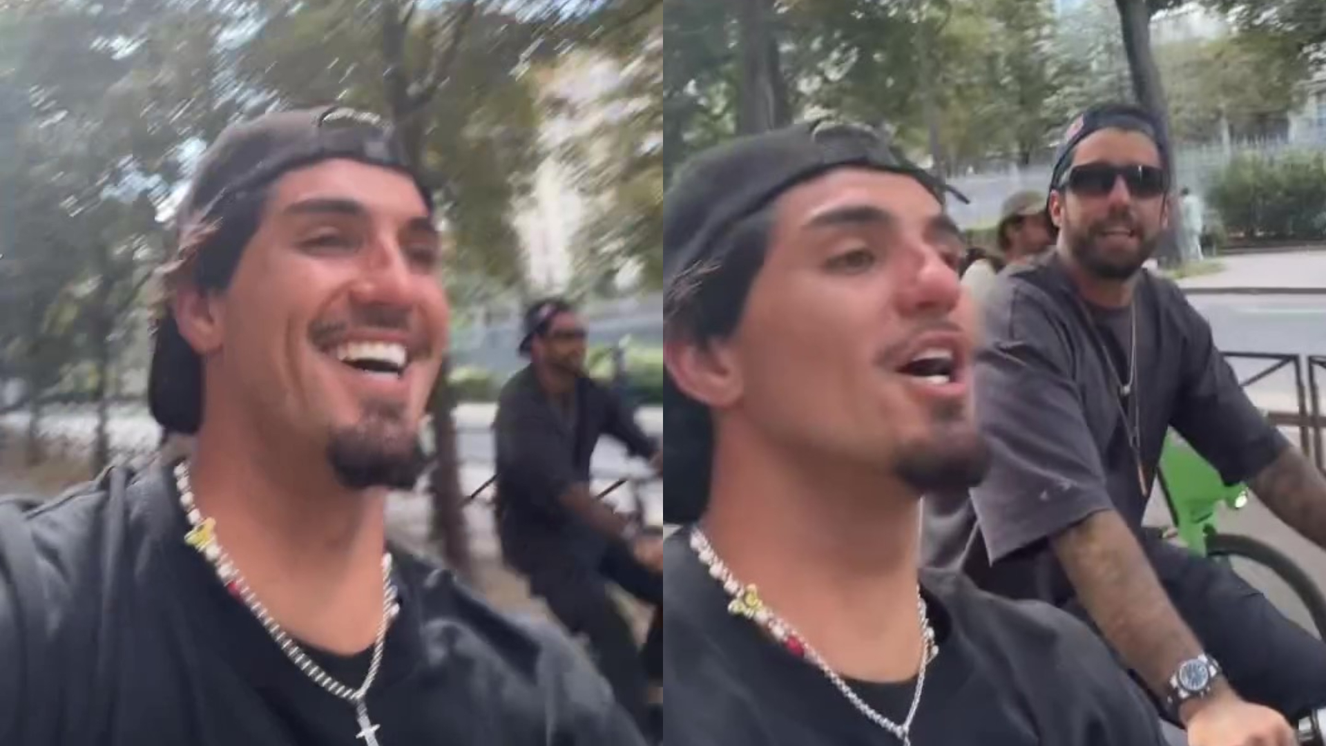Gabriel Medina curte Paris com Scooby e web reage: ‘Medo desses dois juntos’