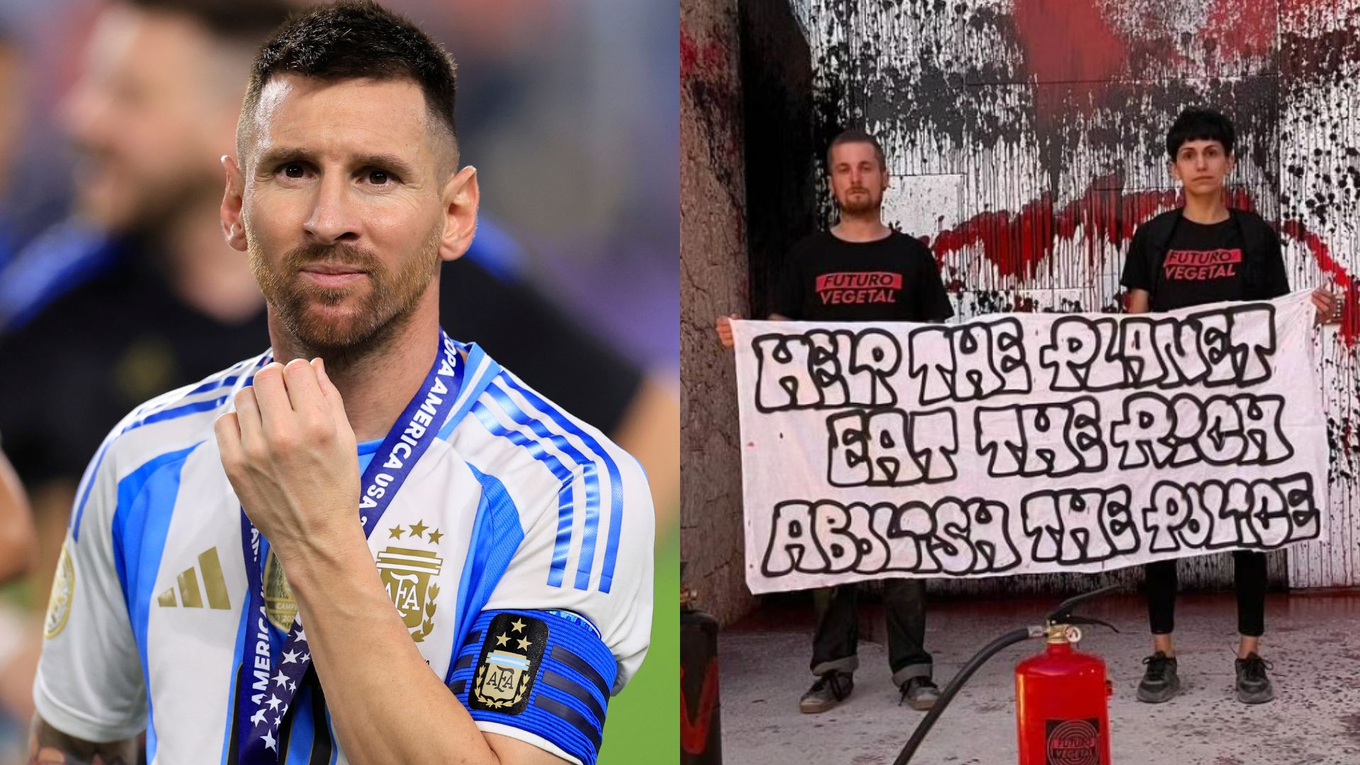 Mansão de Lionel Messi é pichada por ativistas climáticos em Ibiza