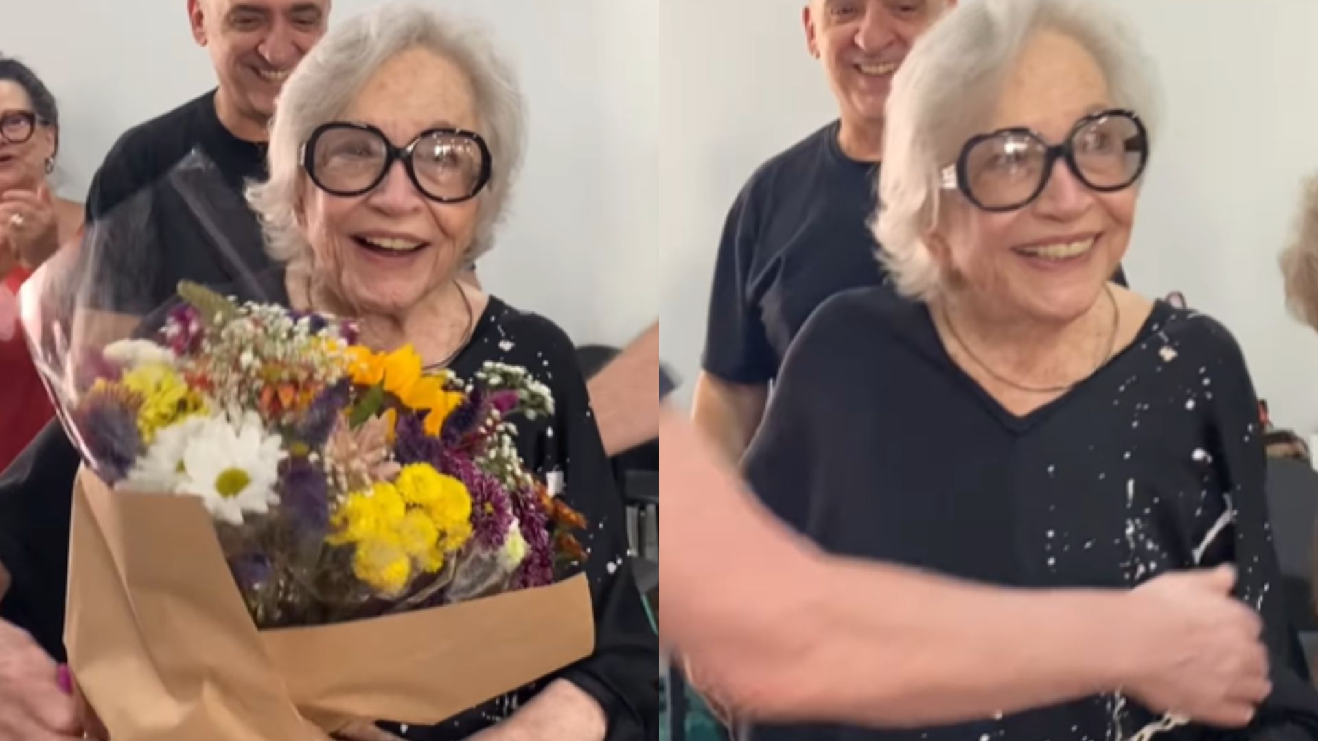 Nathalia Timberg celebra aniversário de 95 anos com festa surpresa