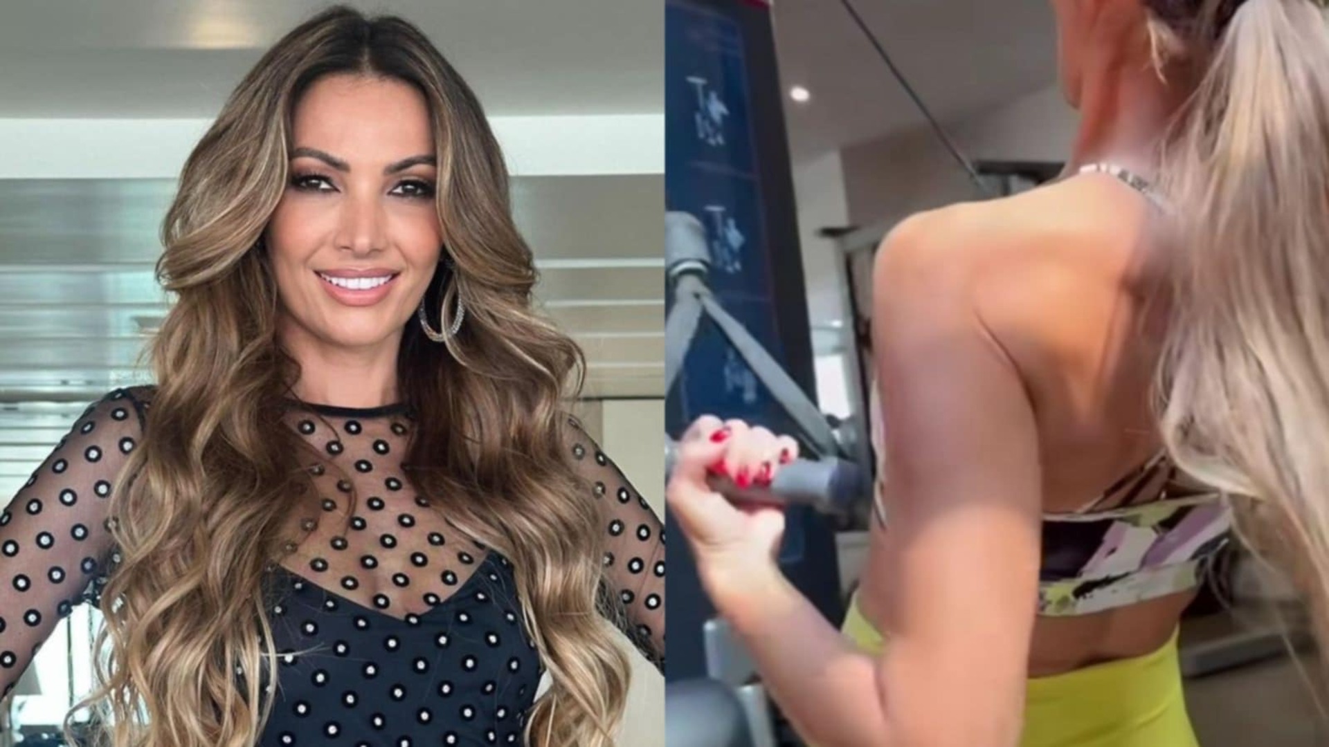 Patrícia Poeta chama atenção na academia com corpo seco e definido