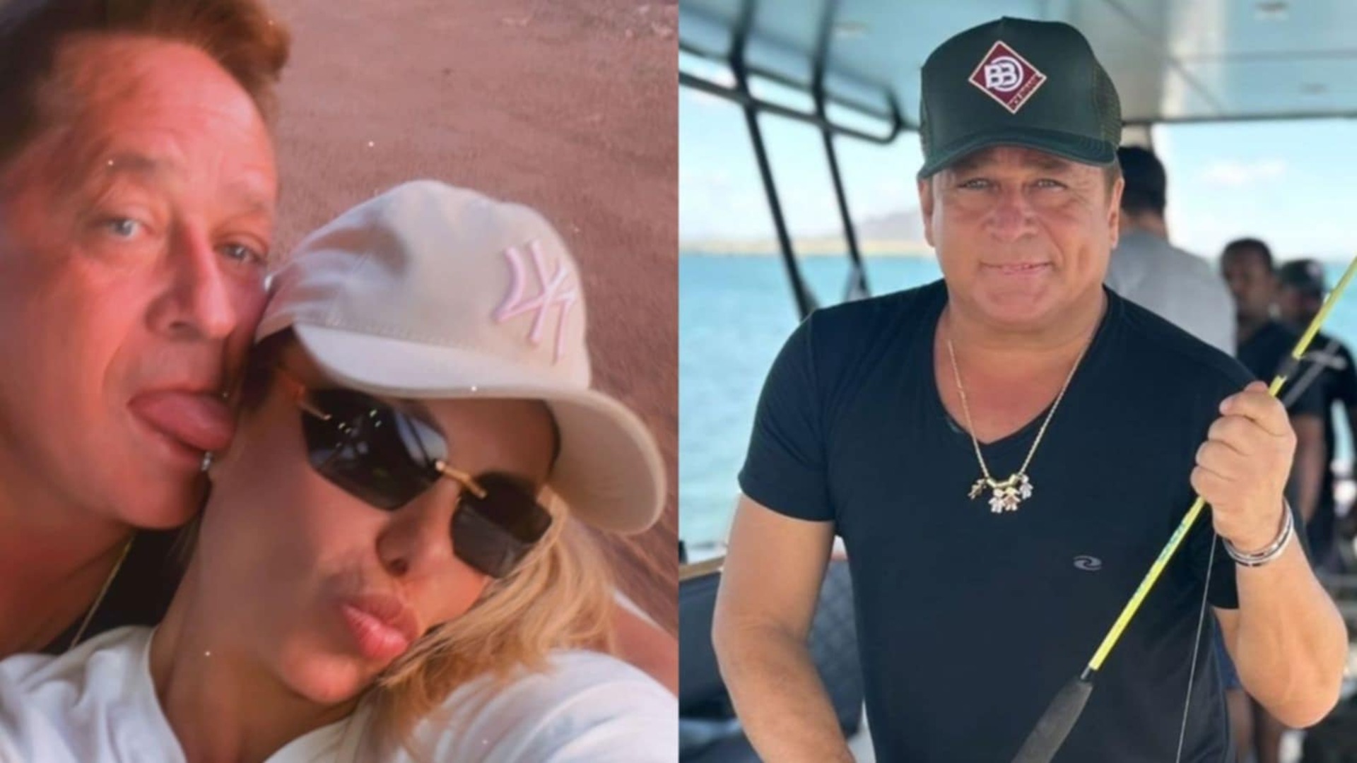 Poliana Rocha chama a atenção ao mostrar Leonardo de sunga