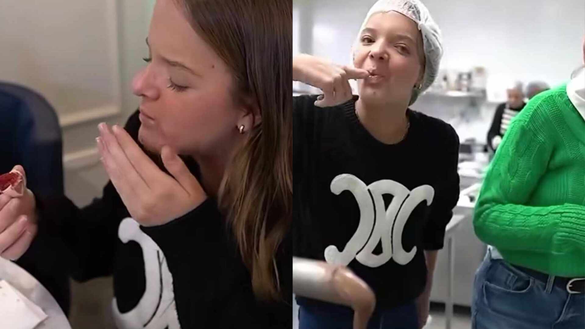 Rafaella Justus choca com degustação de doces e bolo de sua festa: ‘Finalizando’