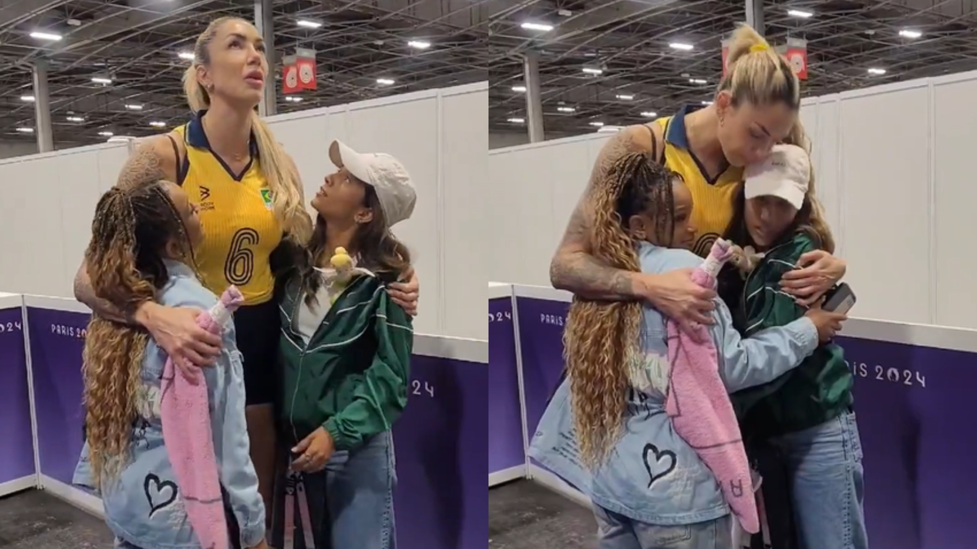 Diferença de altura entre jogadora de vôlei, Thaisa, Rayssa Leal e Rebeca Andrade surpreende