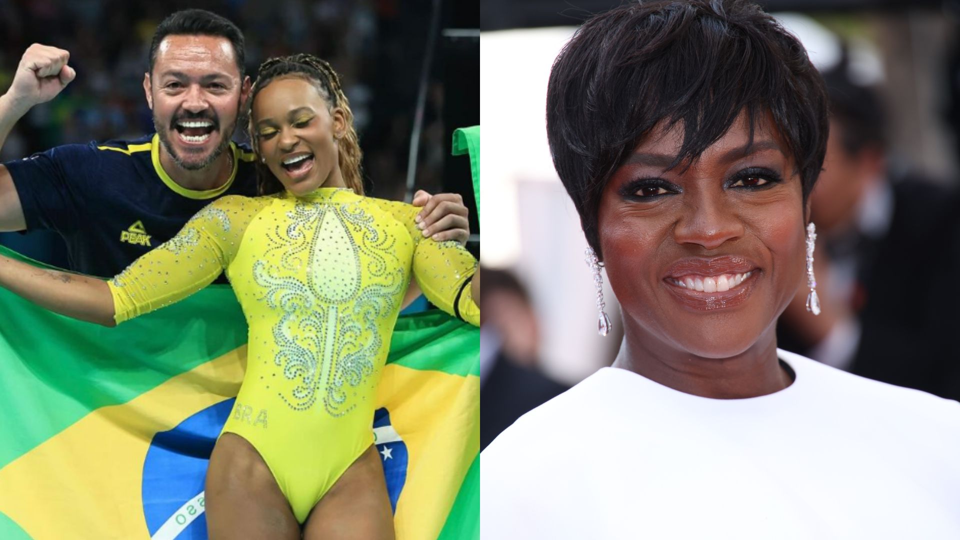 Em homenagem para treinador, Rebeca Andrade recebe declaração de Viola Davis