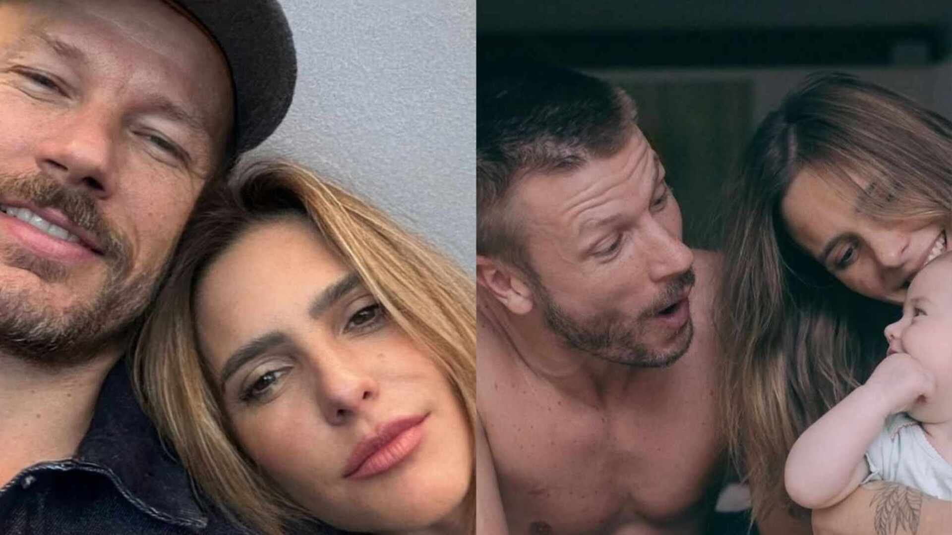 Rodrigo Hilbert e Fernanda Lima encantam com a filha bebê no colo: ‘Linda’