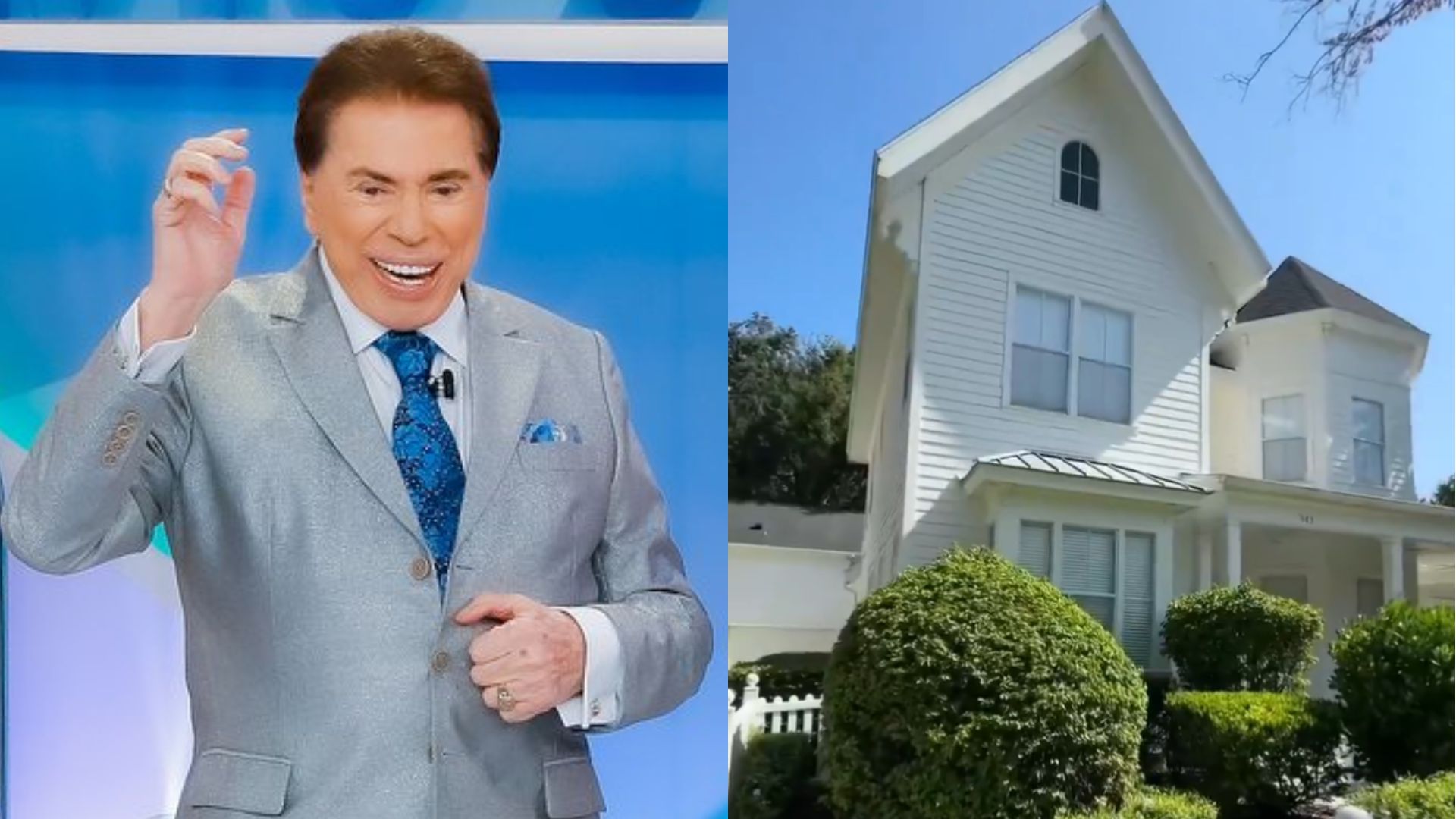 Silvio Santos recebe homenagens de brasileiros em sua casa nos EUA